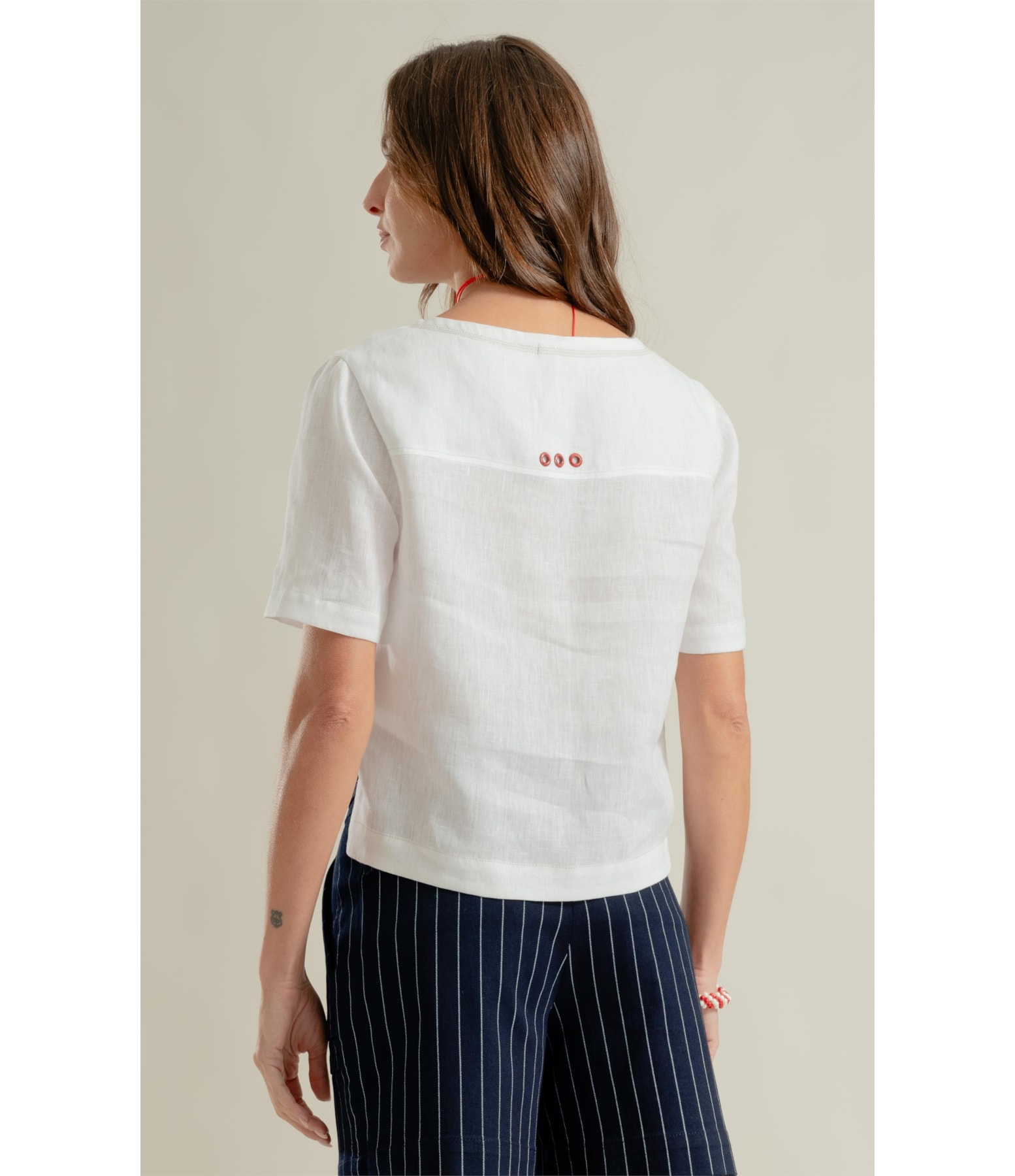 Blusa Duna Puro Linho Branco