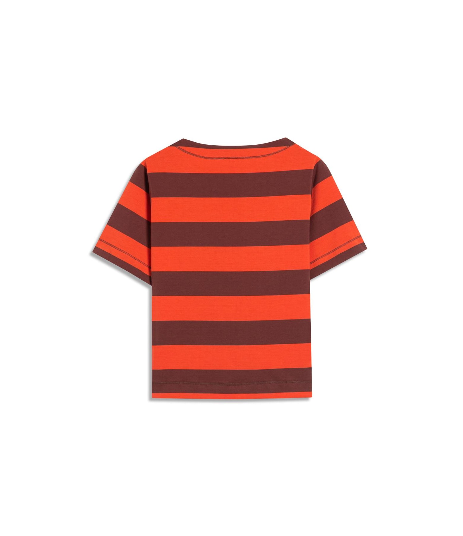 Blusa Ella Meia Malha Flame Listrada Abobora