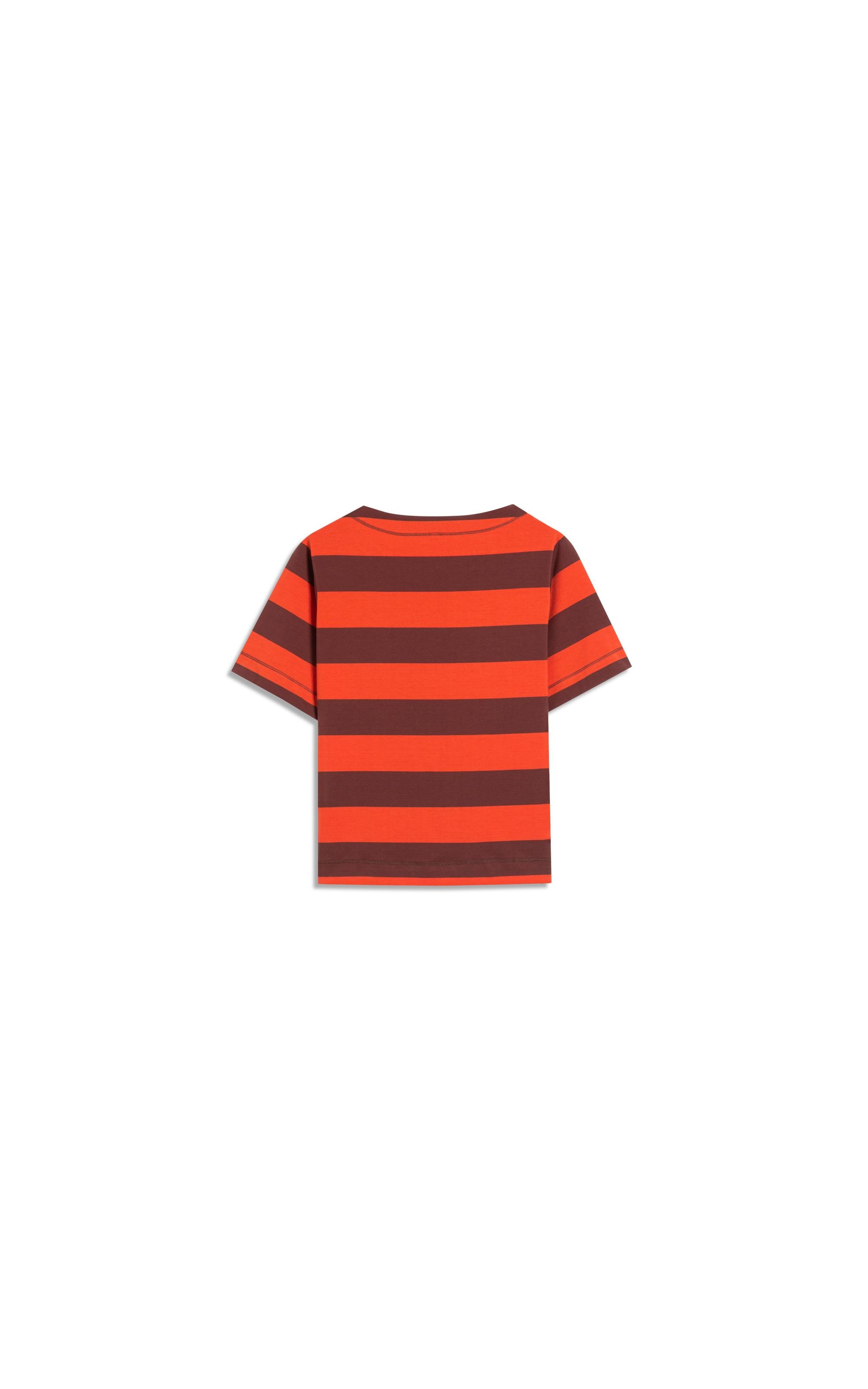 Blusa Ella Meia Malha Flame Listrada Abobora
