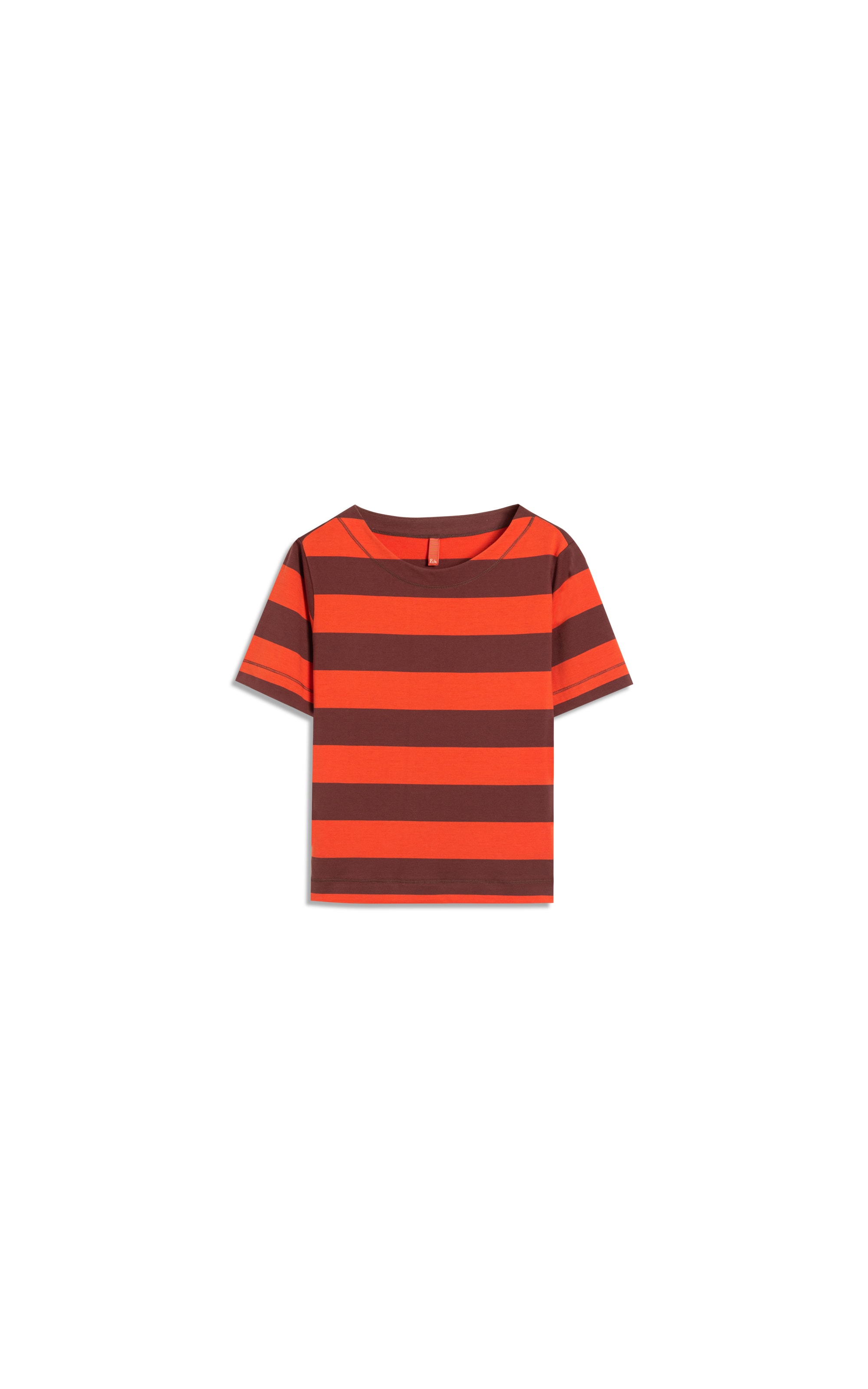 Blusa Ella Meia Malha Flame Listrada Abobora