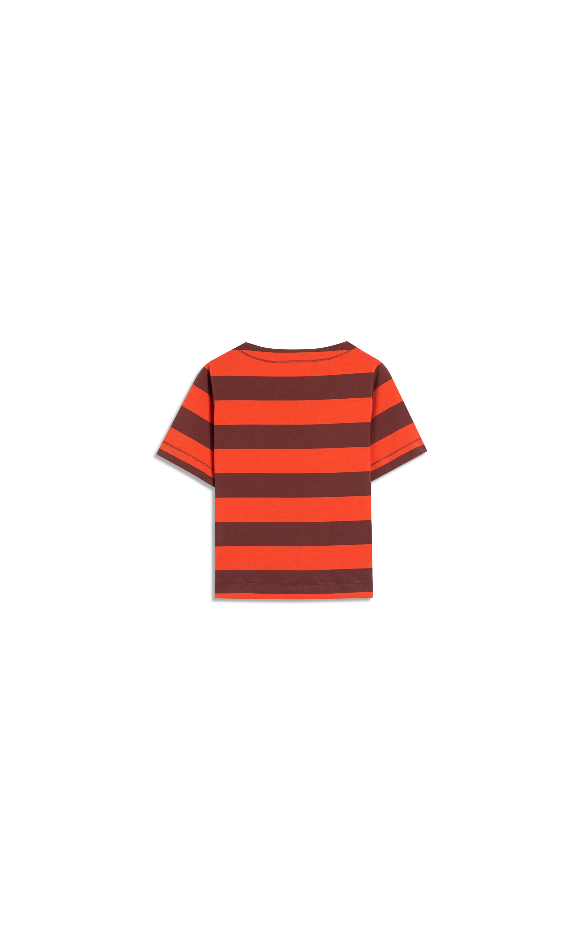 Blusa Ella Meia Malha Flame Listrada Abobora