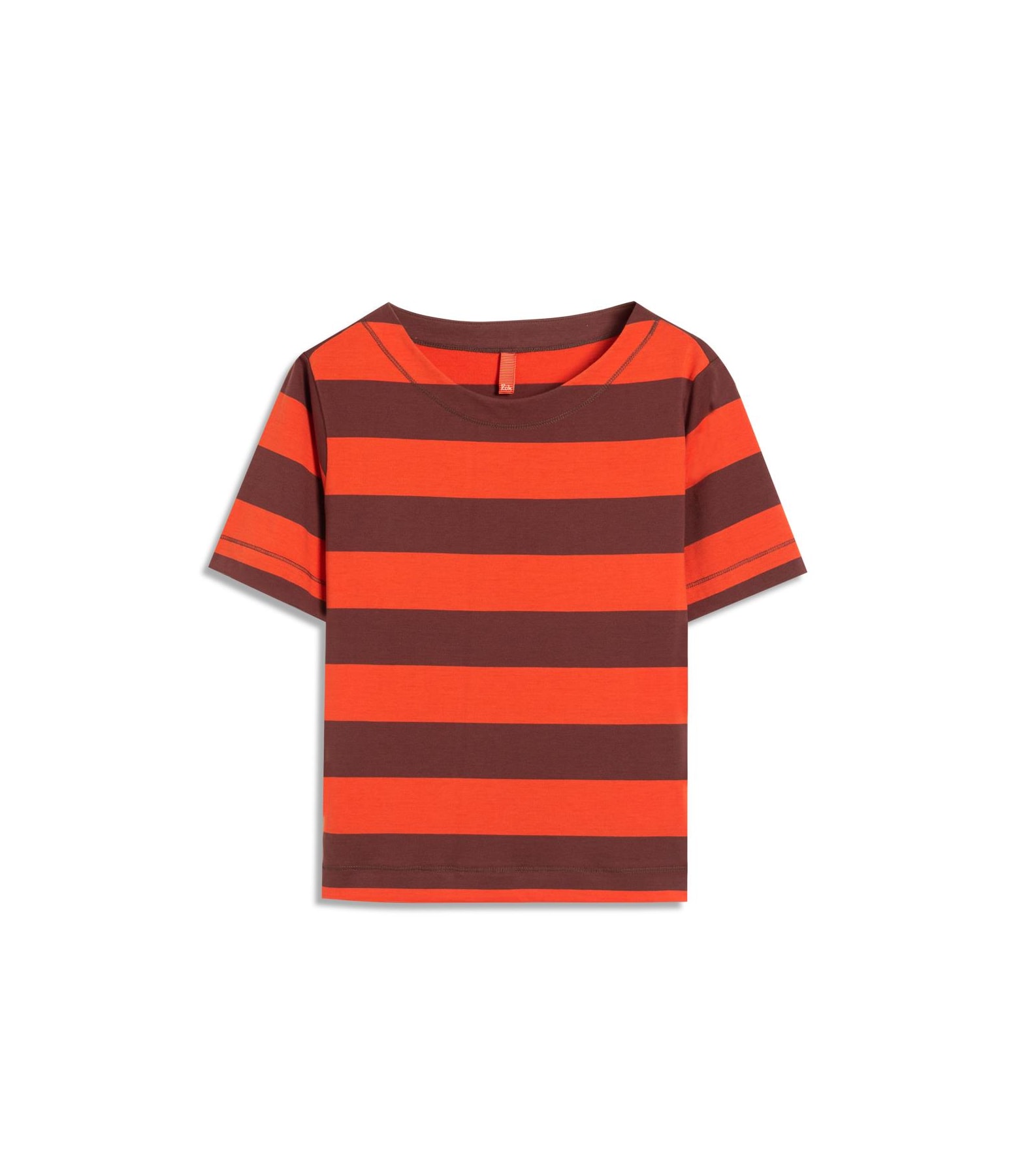 Blusa Ella Meia Malha Flame Listrada Abobora