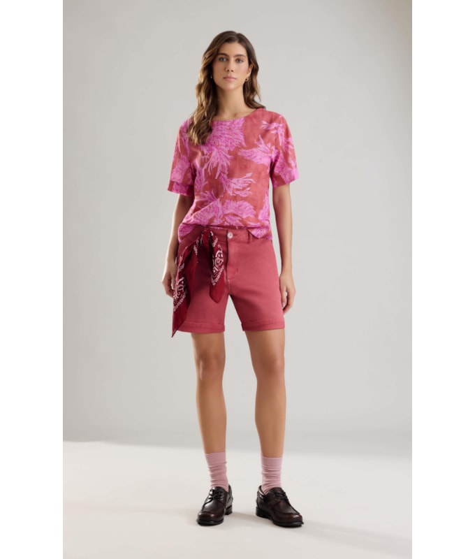 Blusa Emili Fenix Arabesc Algodao Pink