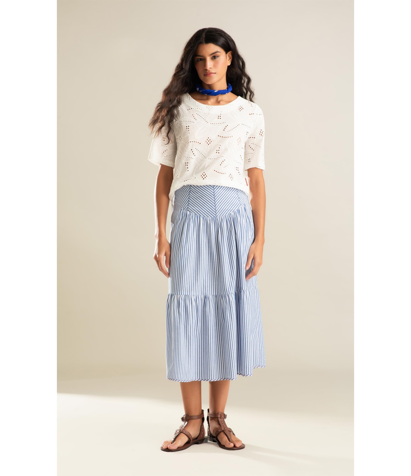 Blusa Emily Laise Algodao Branco