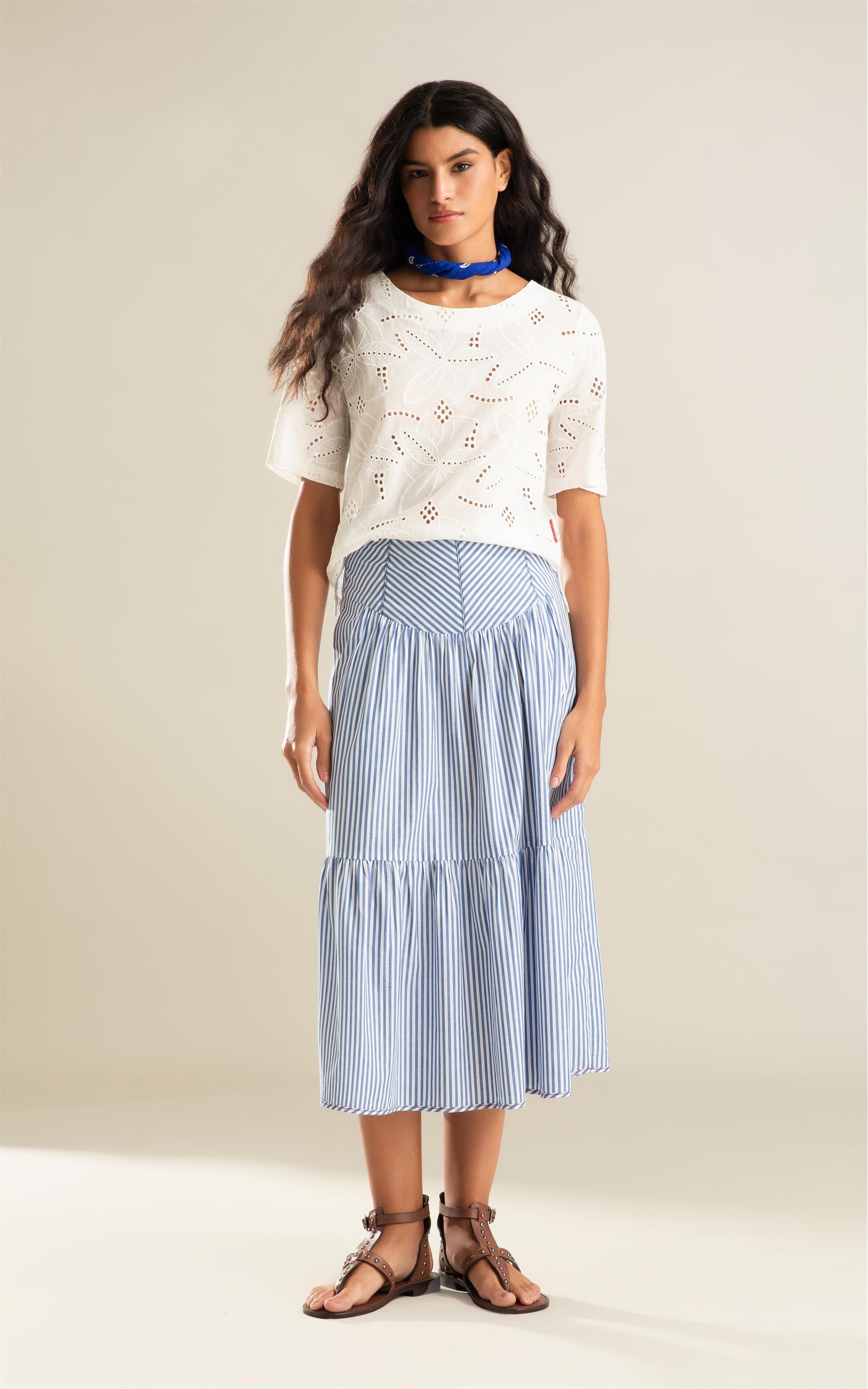 Blusa Emily Laise Algodao Branco