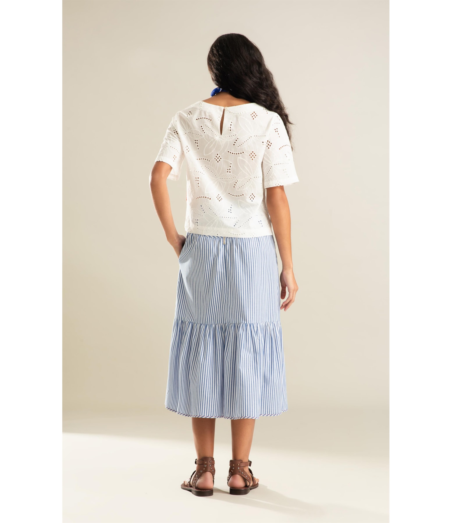 Blusa Emily Laise Algodao Branco
