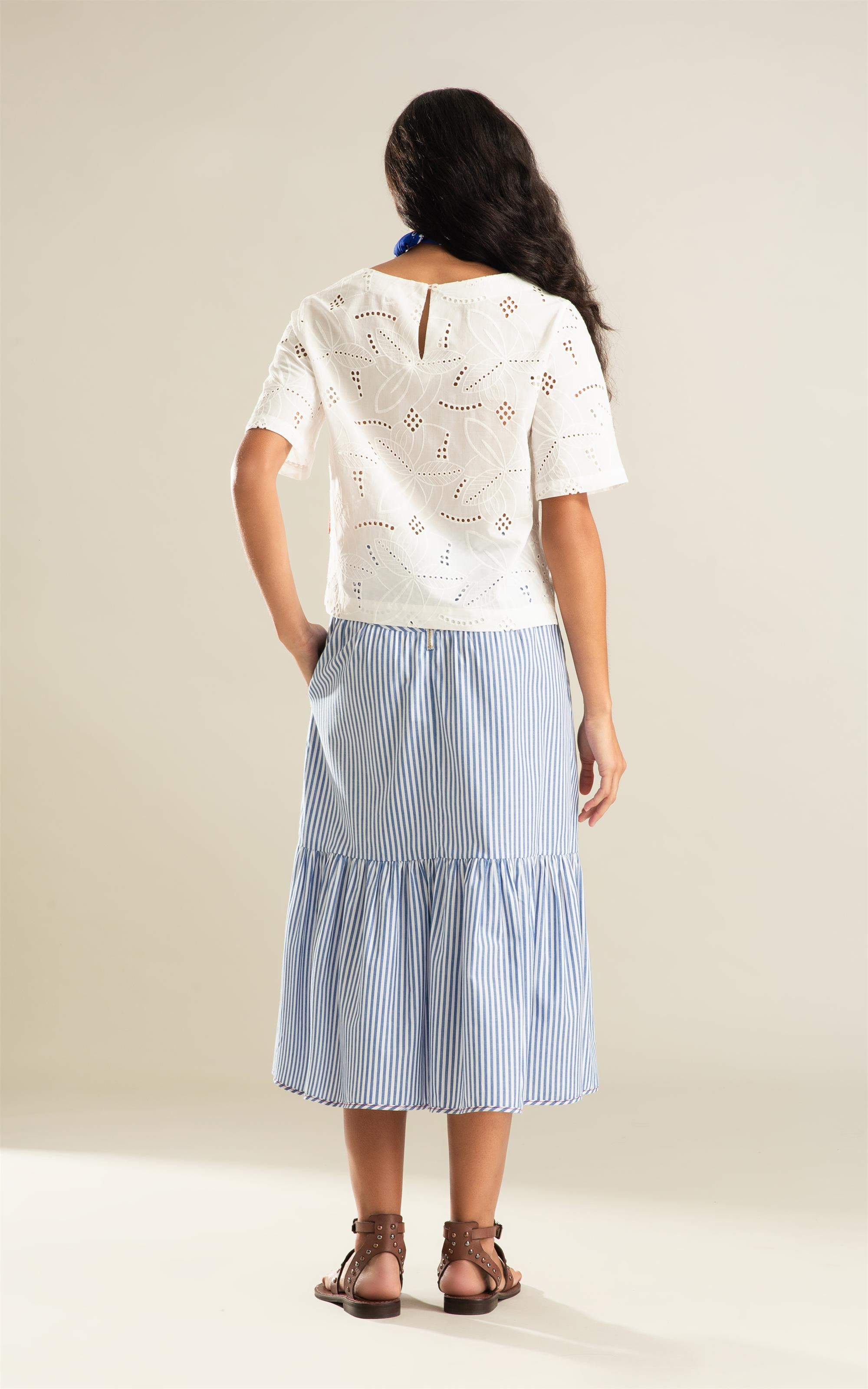 Blusa Emily Laise Algodao Branco
