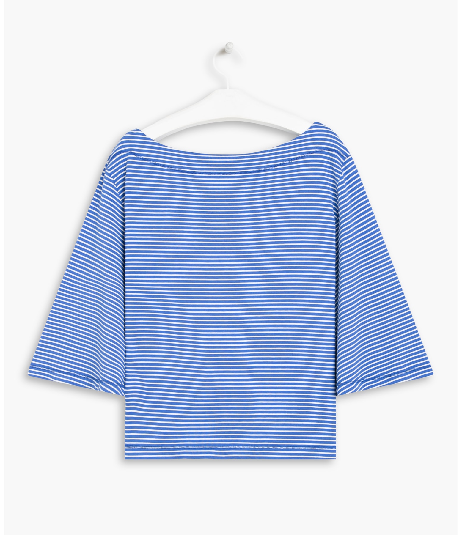 Blusa Enoha Listrada Azul Bic