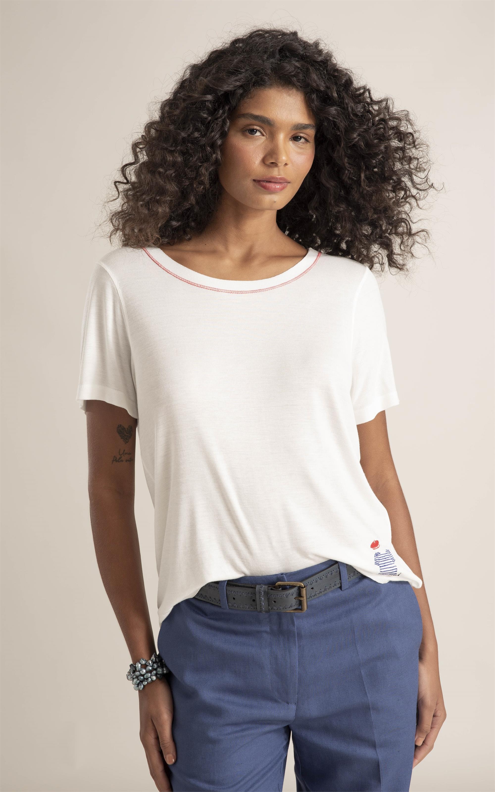 Blusa Eva Mariner Off White