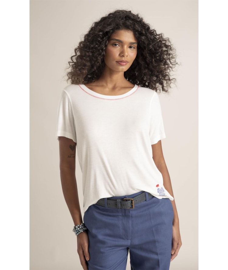 Blusa Eva Mariner Off White
