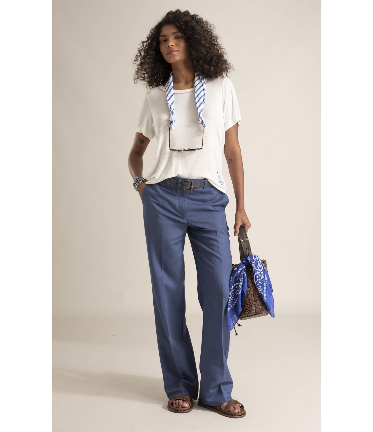Blusa Eva Mariner Off White