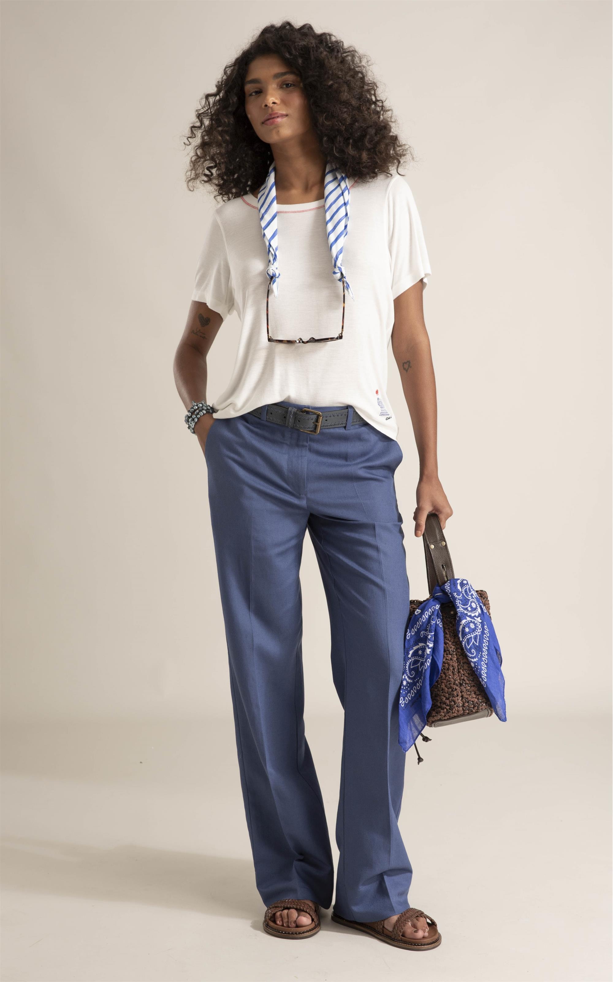 Blusa Eva Mariner Off White