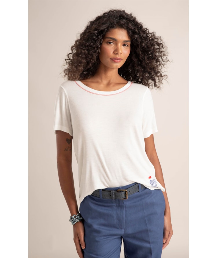 Blusa Eva Mariner Off White
