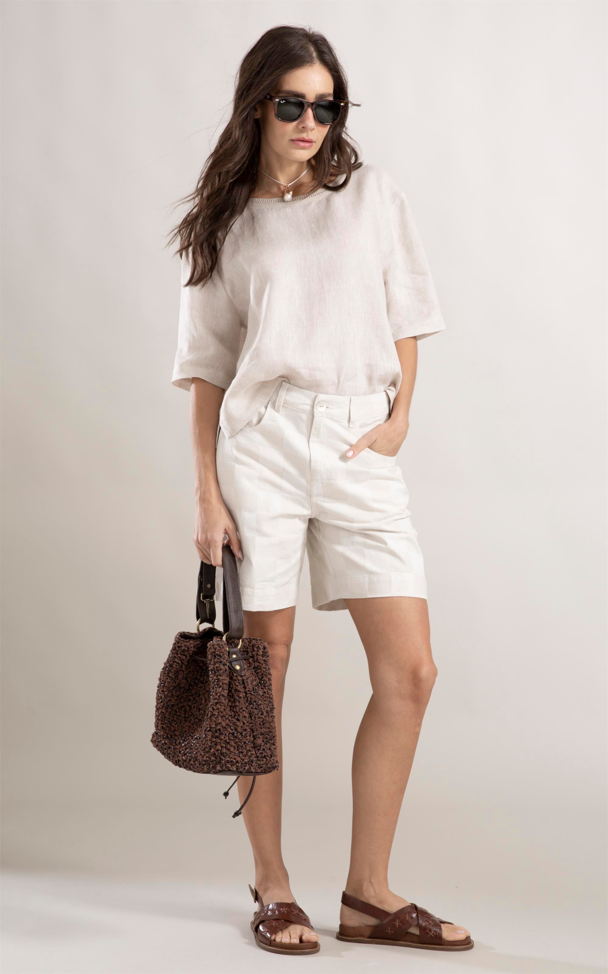 Blusa Eve Puro Linho Natural