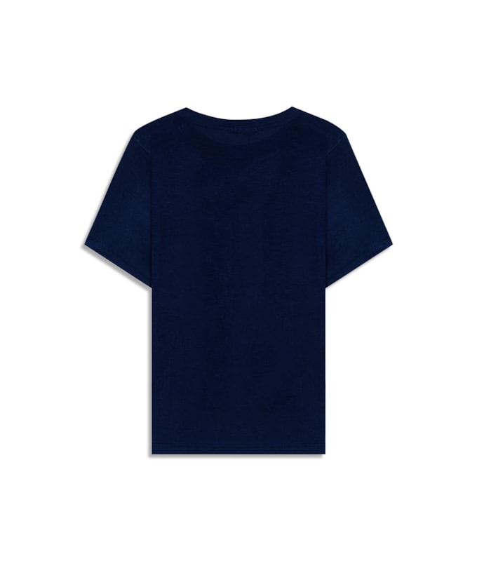 Blusa Fiora Delicate Mc  Dark Navy