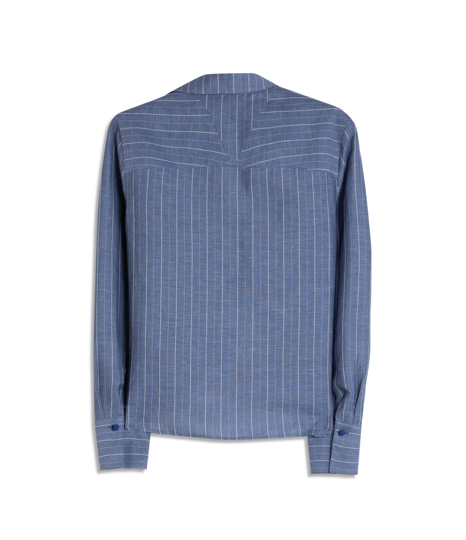 Blusa Fiore Linho Blend Peterson Purple Blue