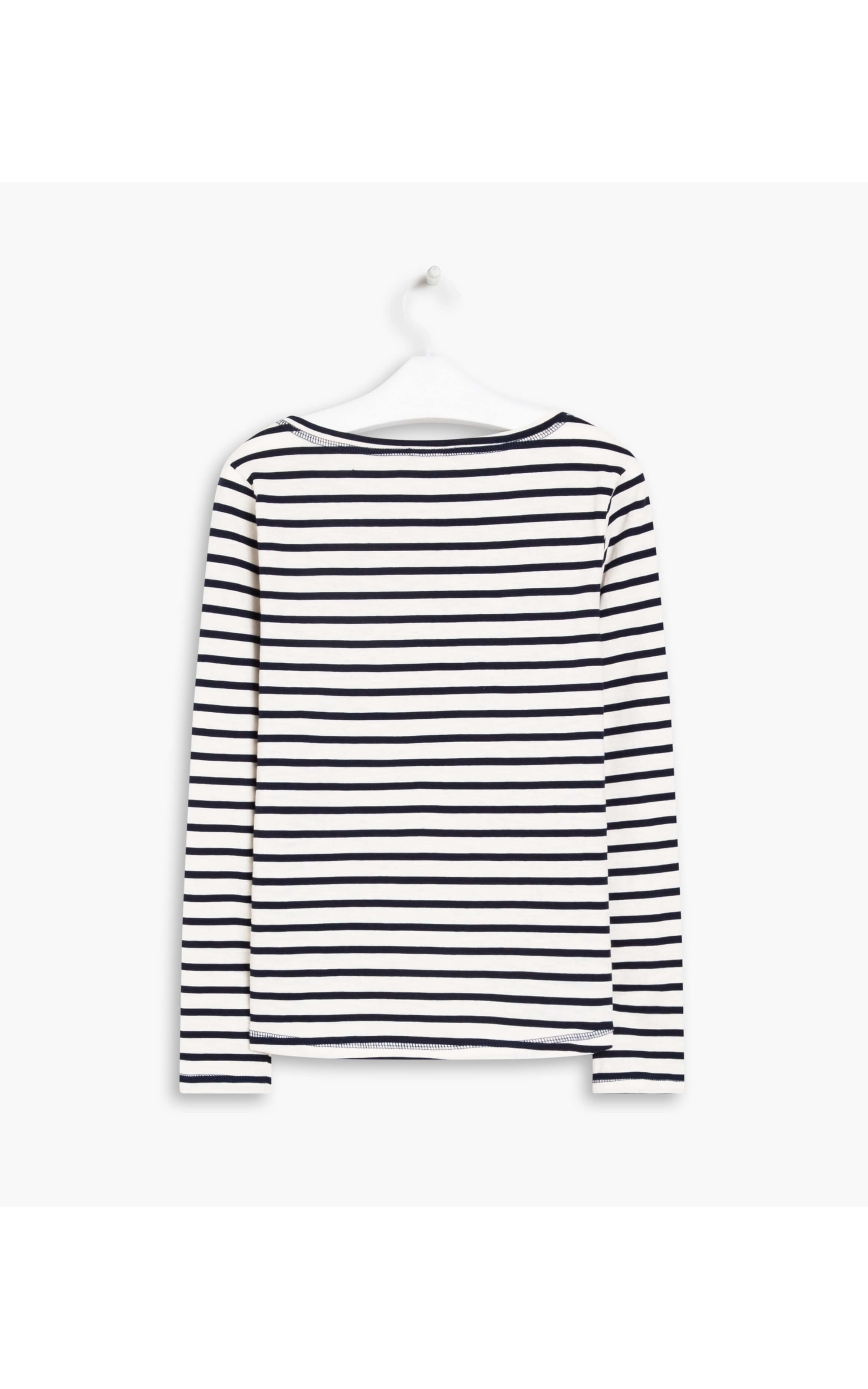 Blusa Fran Listrada Ml Dark Navy
