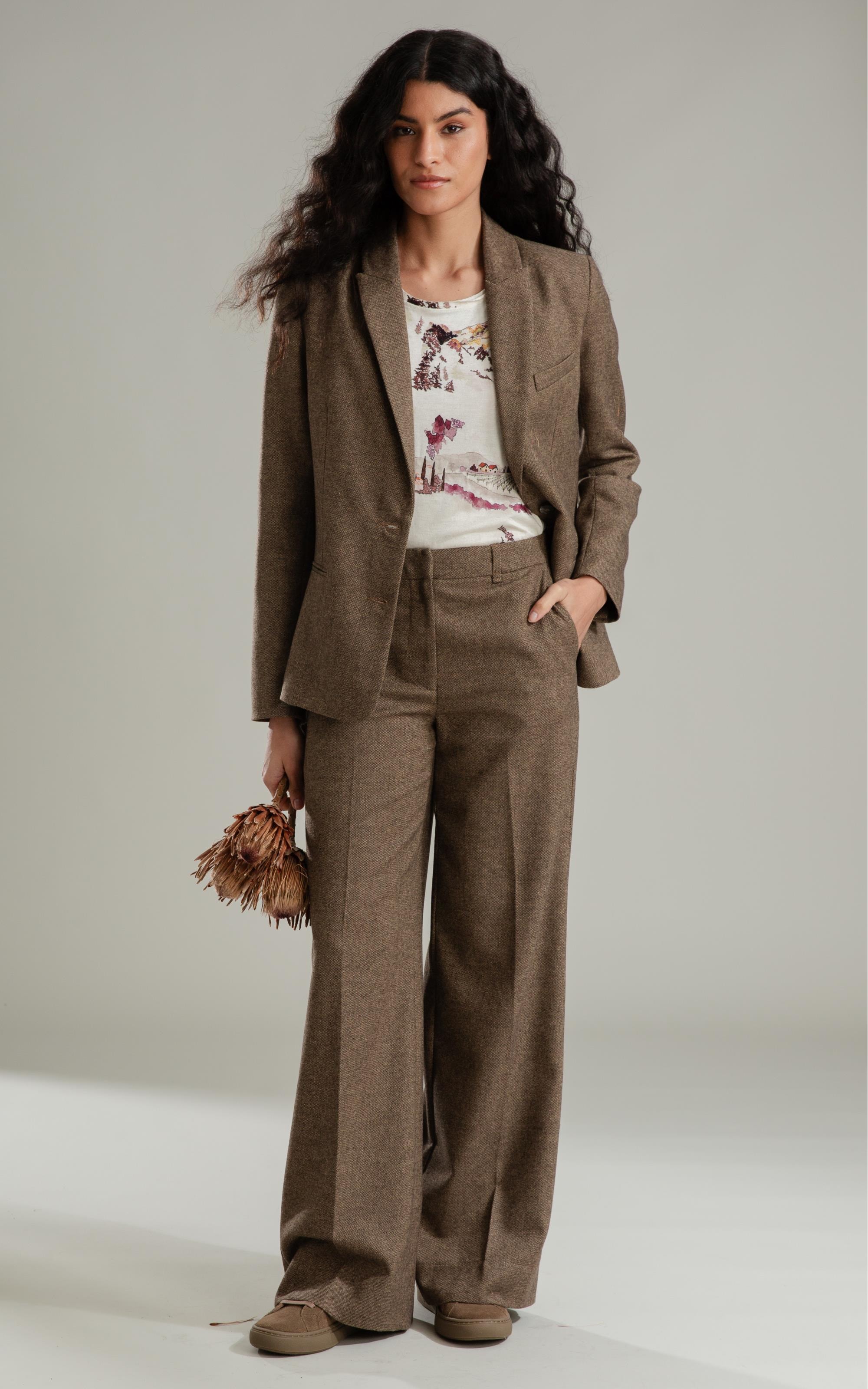 Blusa Freya Estampa Vineyard Lb Natural