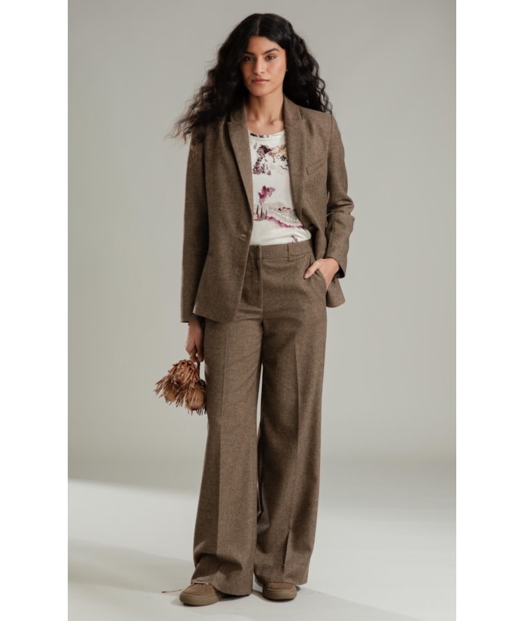 Blusa Freya Estampa Vineyard Lb Natural
