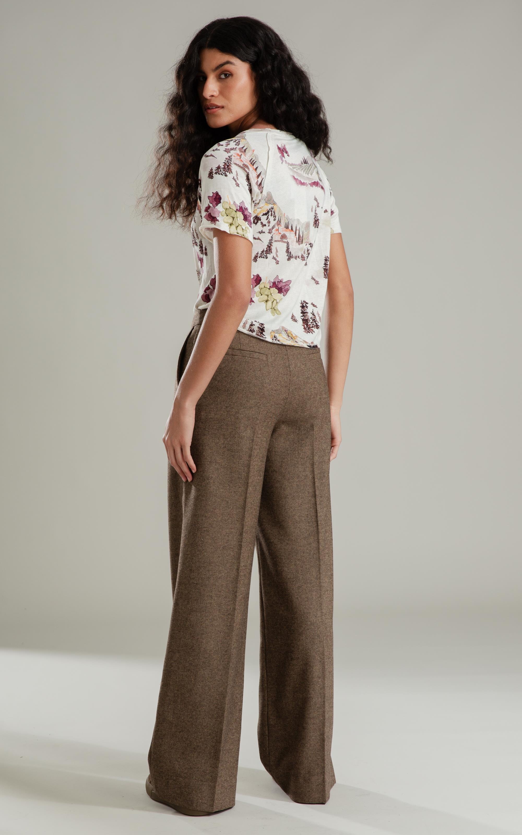 Blusa Freya Estampa Vineyard Lb Natural