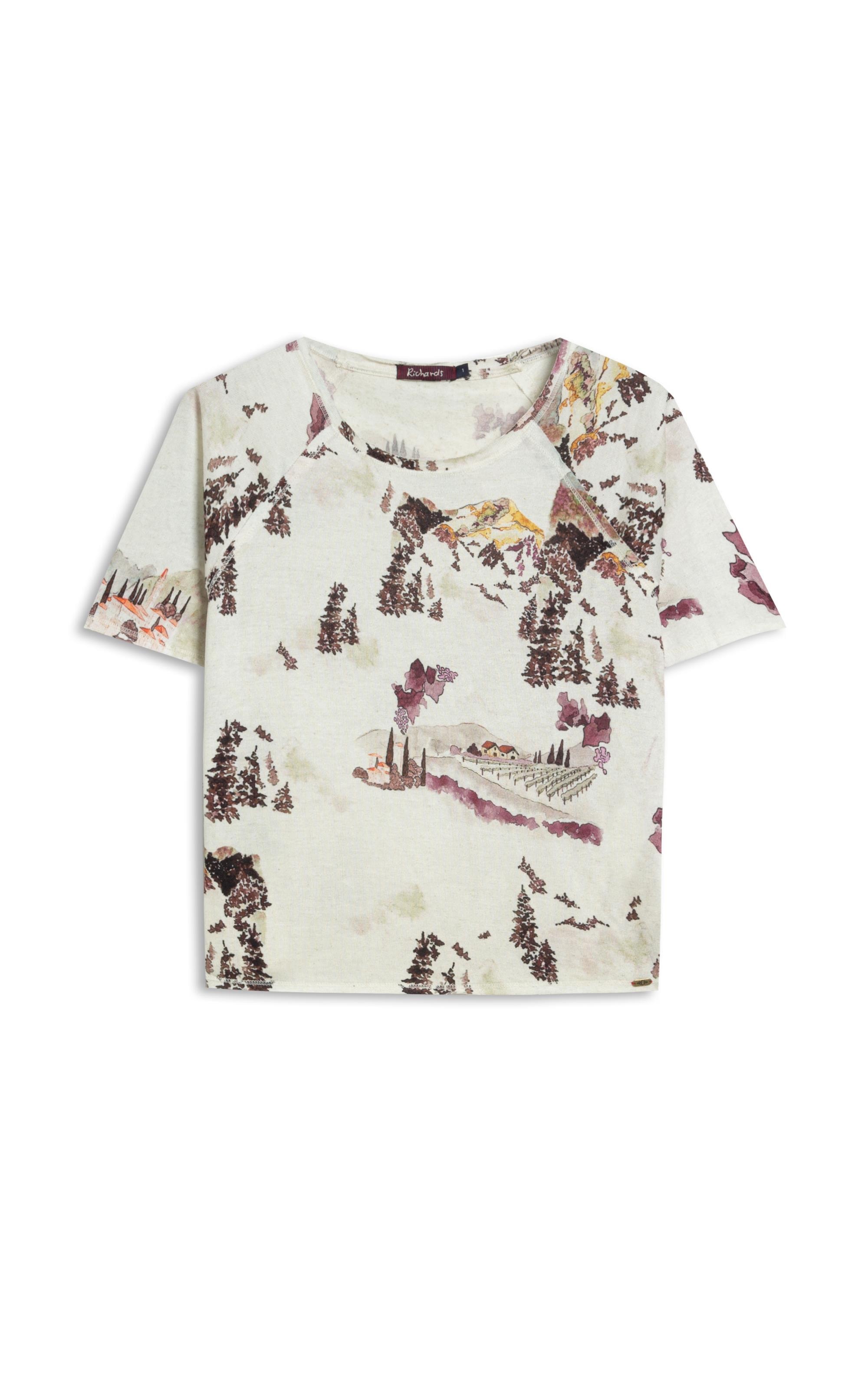Blusa Freya Estampa Vineyard Lb Natural