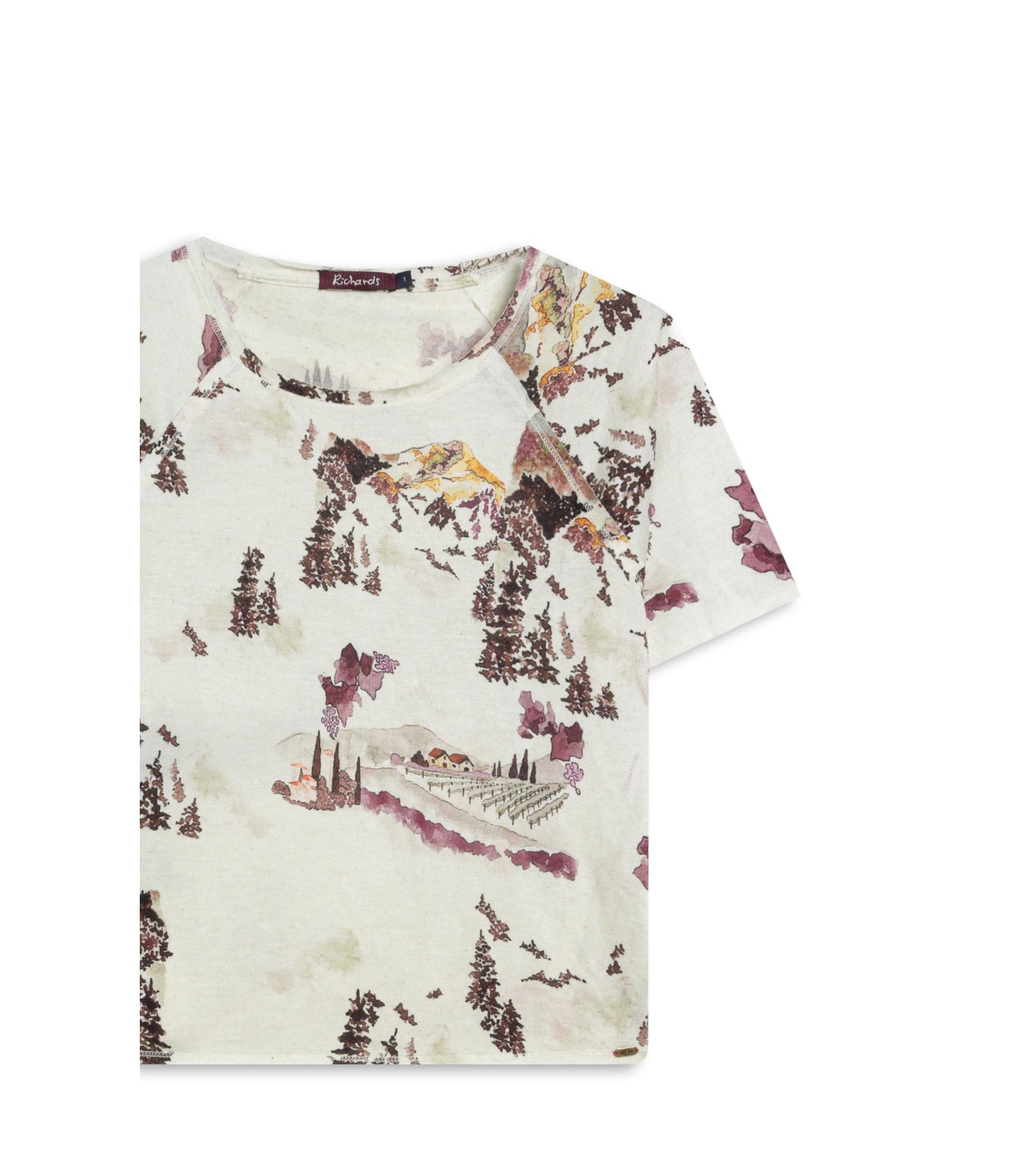 Blusa Freya Estampa Vineyard Lb Natural