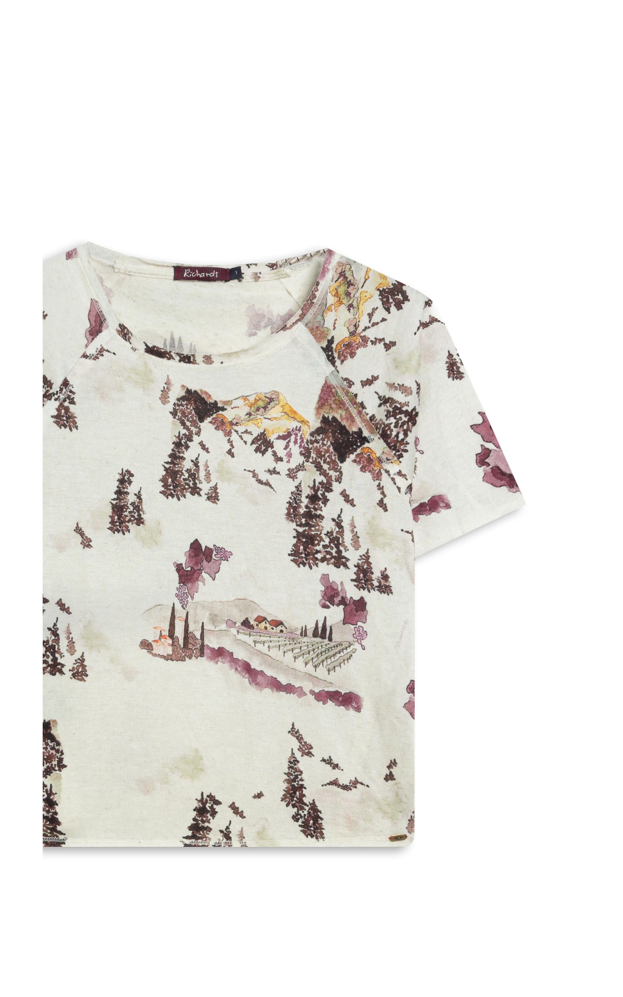 Blusa Freya Estampa Vineyard Lb Natural