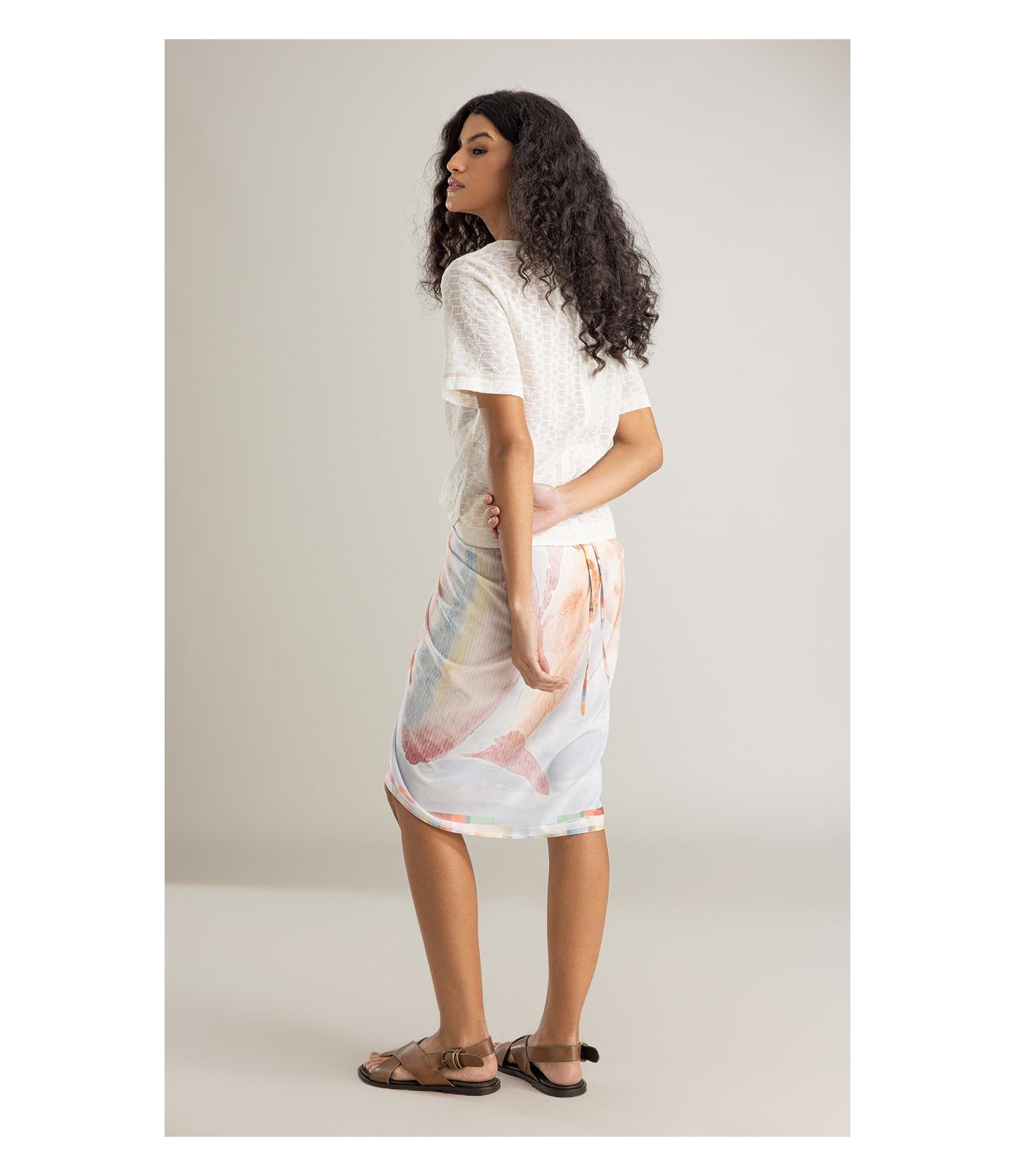 Blusa Gaia Bordado Izabella Off White