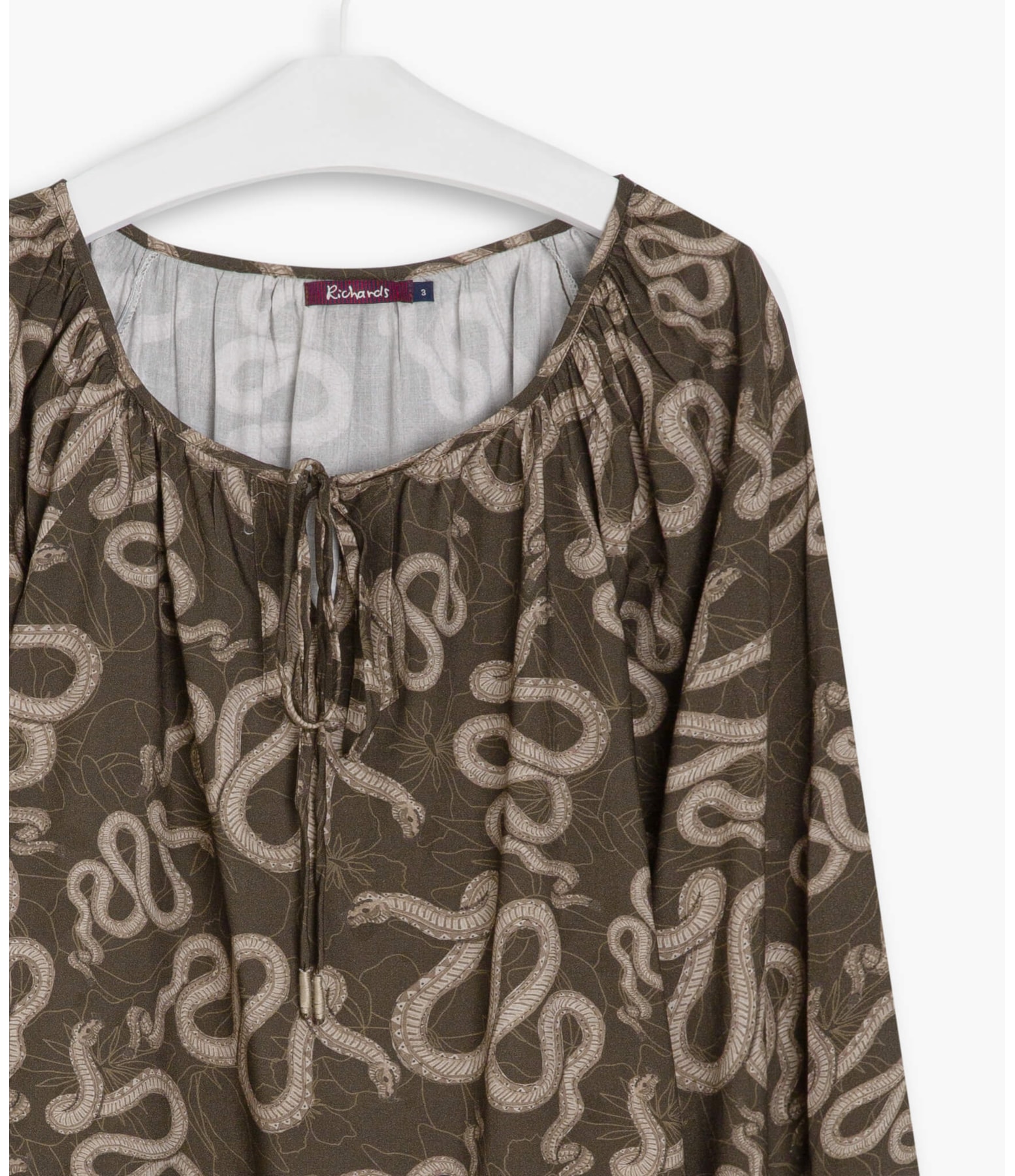 Blusa Georgia Cobra Viscose Verde Army