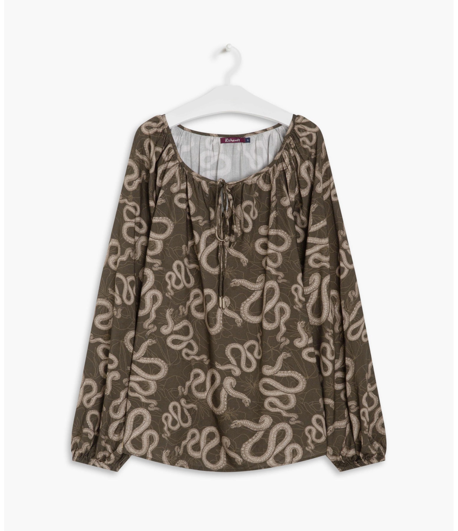 Blusa Georgia Cobra Viscose Verde Army