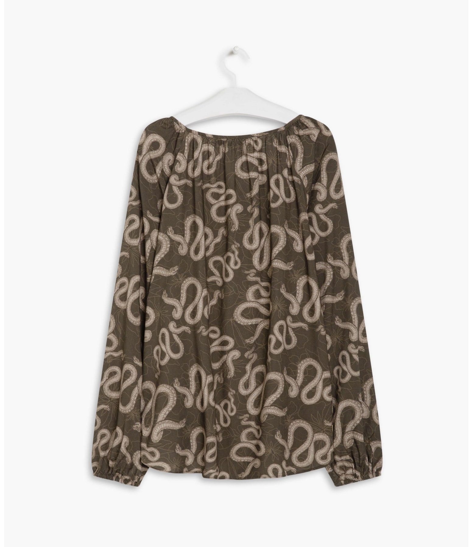 Blusa Georgia Cobra Viscose Verde Army