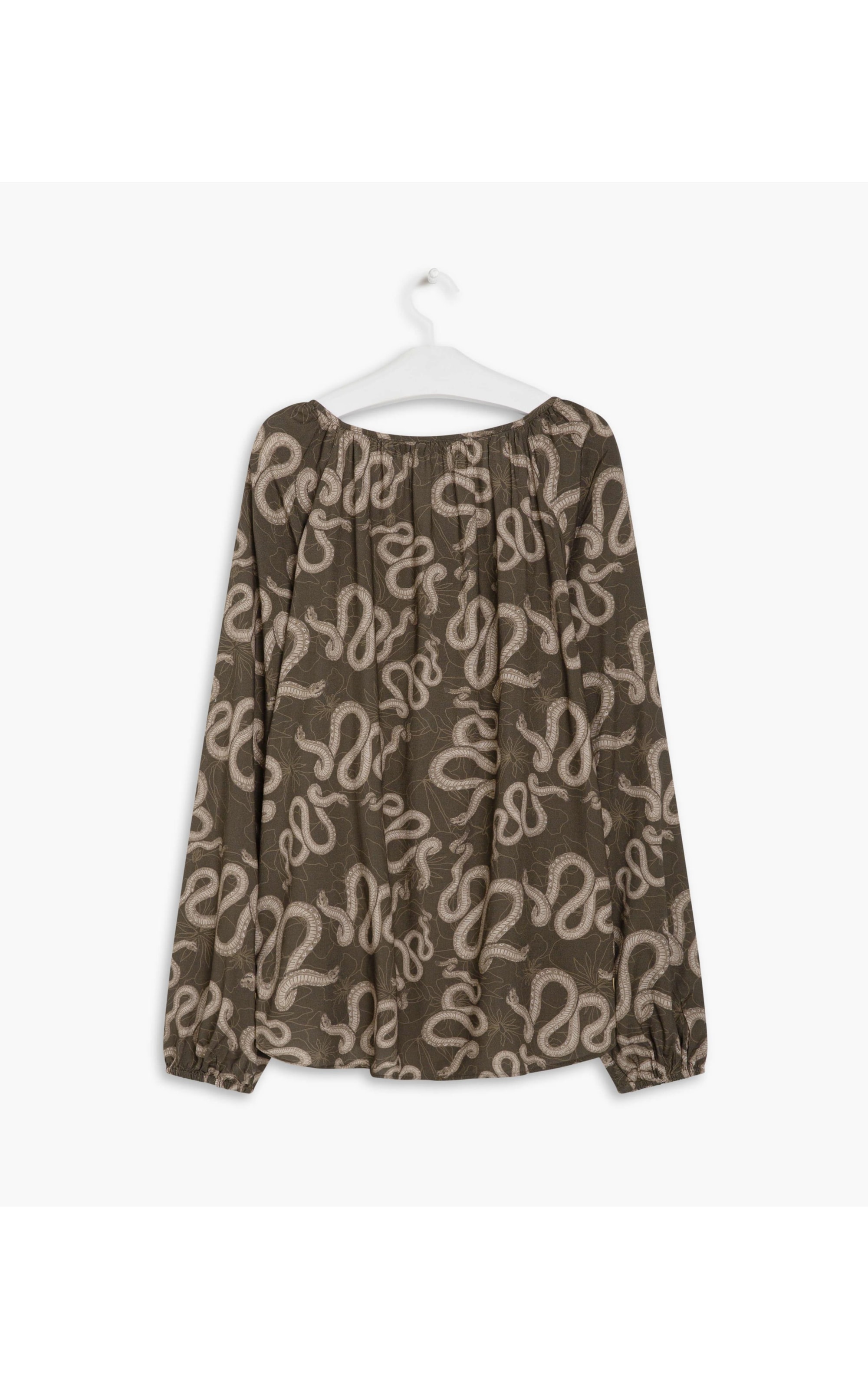 Blusa Georgia Cobra Viscose Verde Army