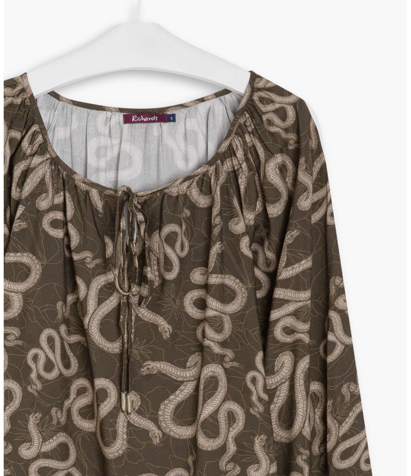 Blusa Georgia Cobra Viscose Verde Army