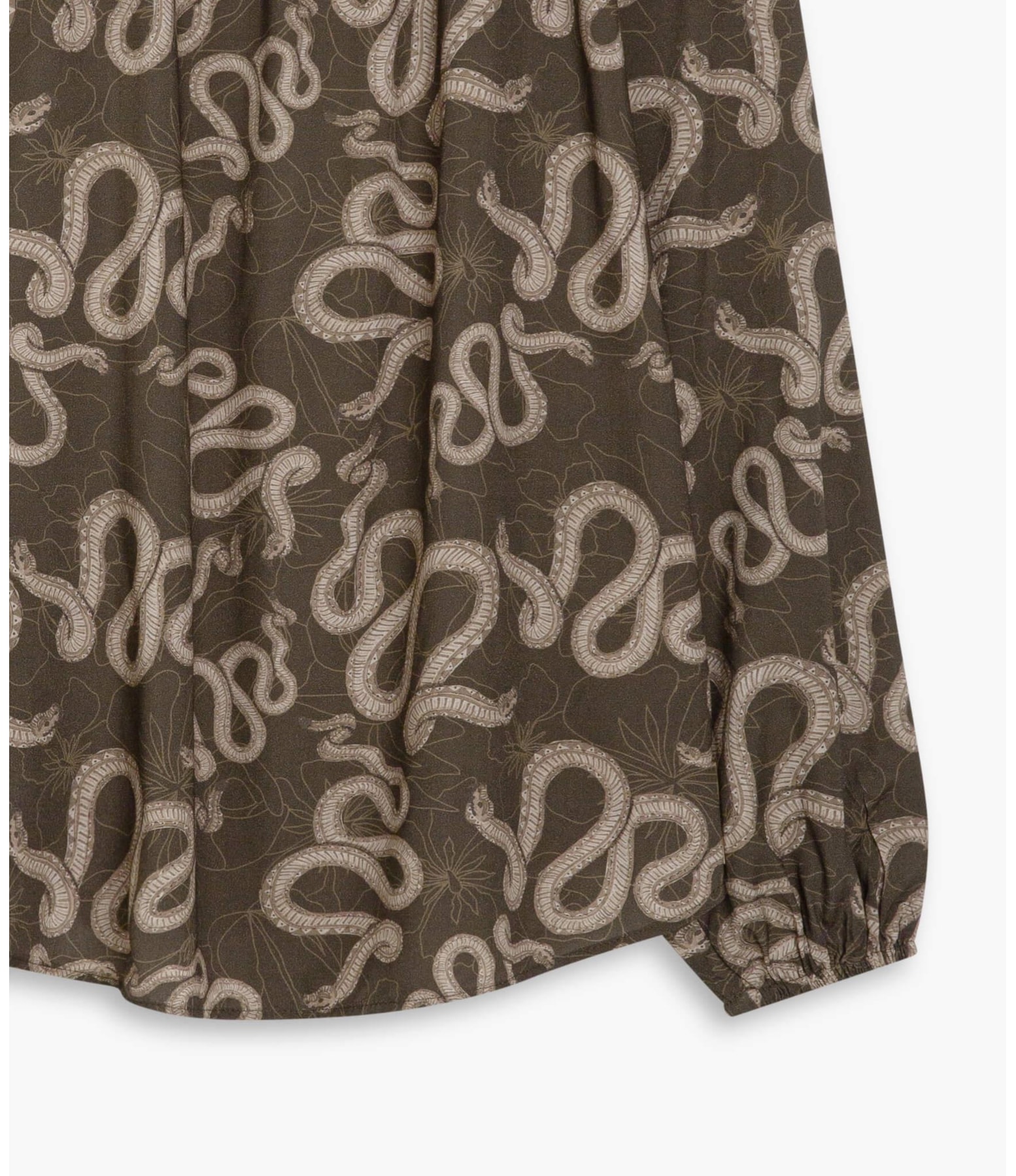 Blusa Georgia Cobra Viscose Verde Army