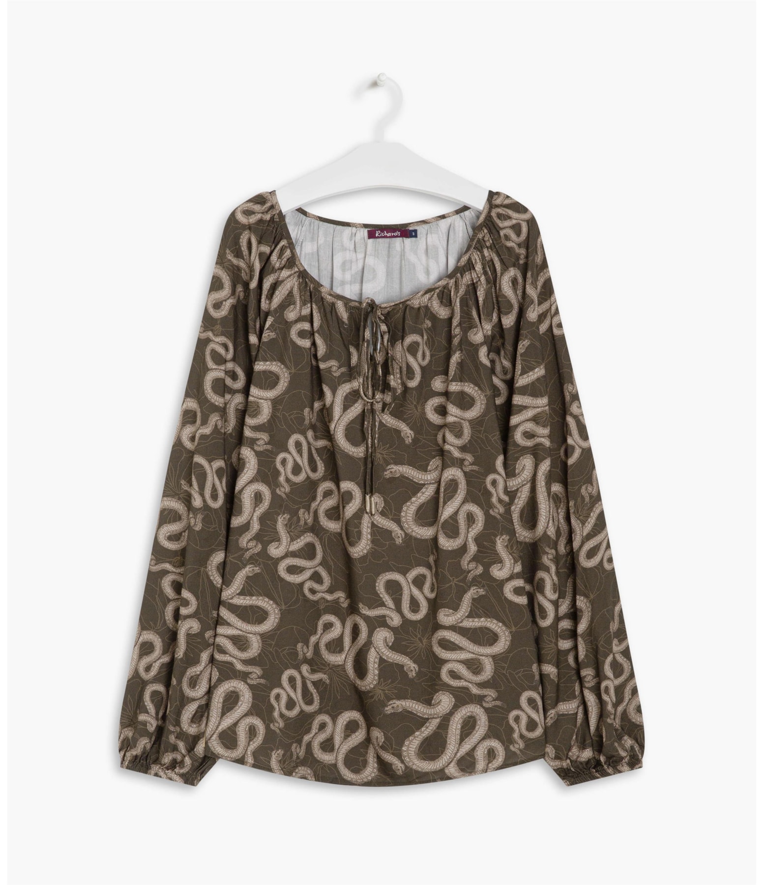 Blusa Georgia Cobra Viscose Verde Army