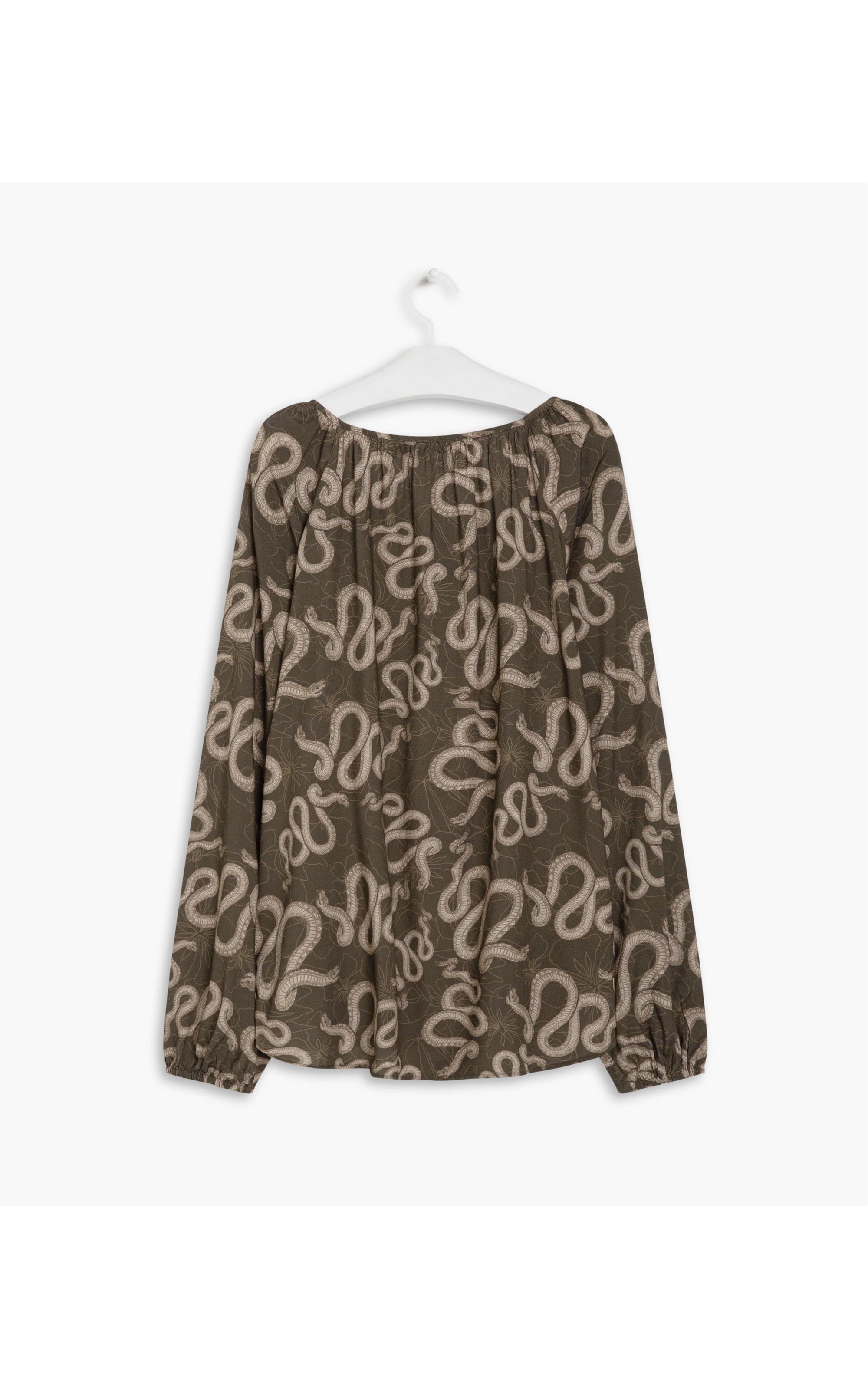 Blusa Georgia Cobra Viscose Verde Army