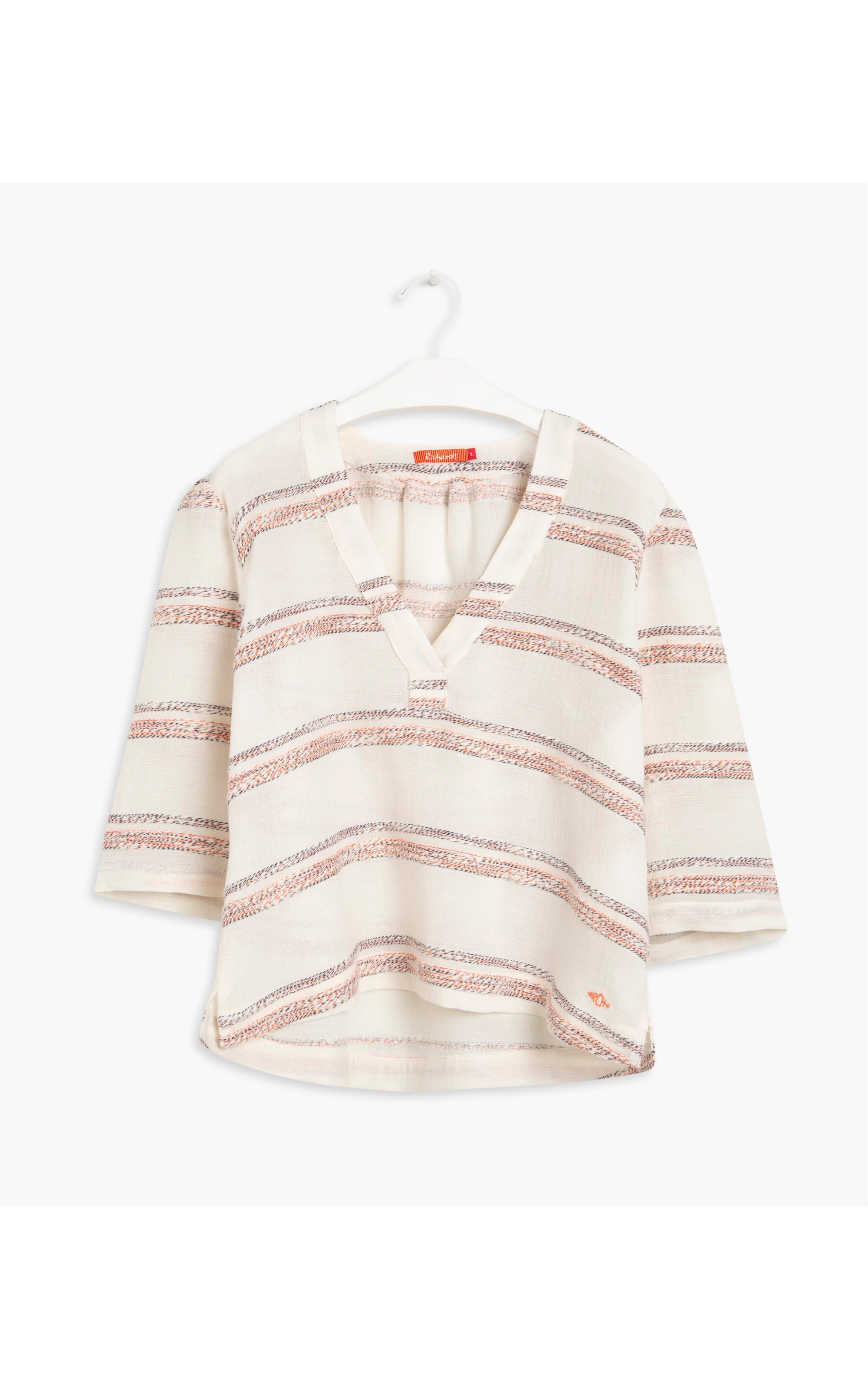 Blusa Gio Algodão Textura Off White