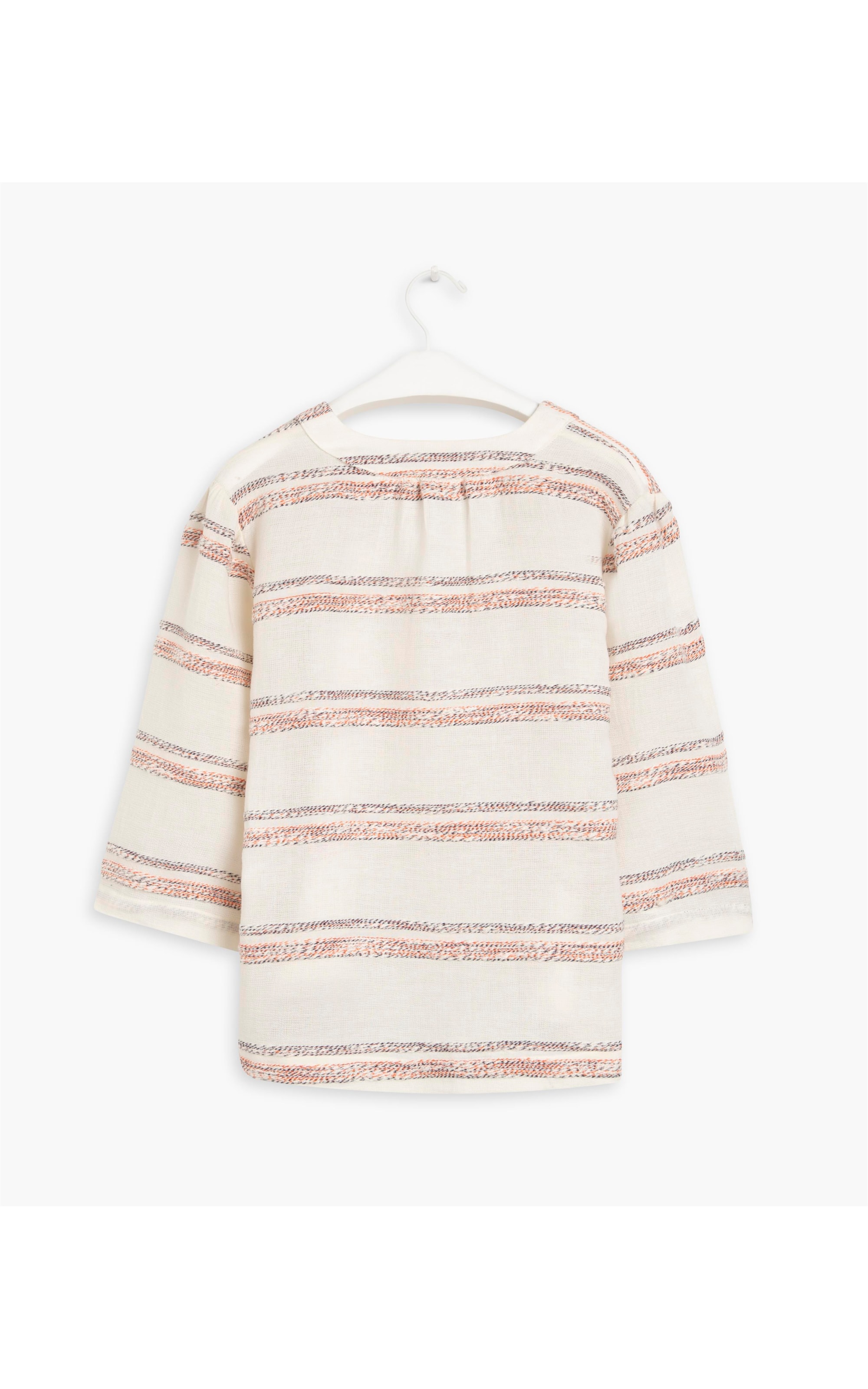 Blusa Gio Algodão Textura Off White