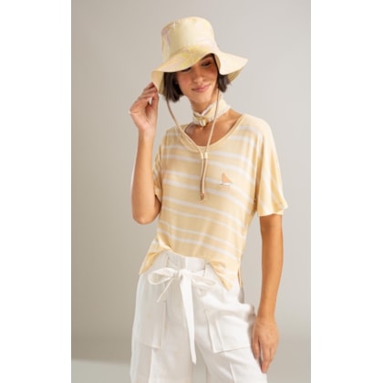 Blusa Hera Estampa Bluejay Amarelo