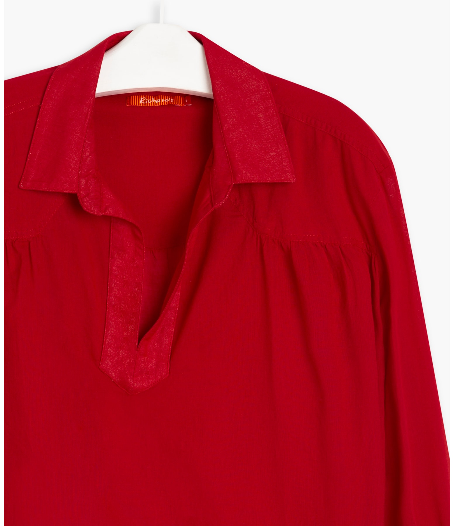  Blusa Irina Voil de Algodão Vermelho