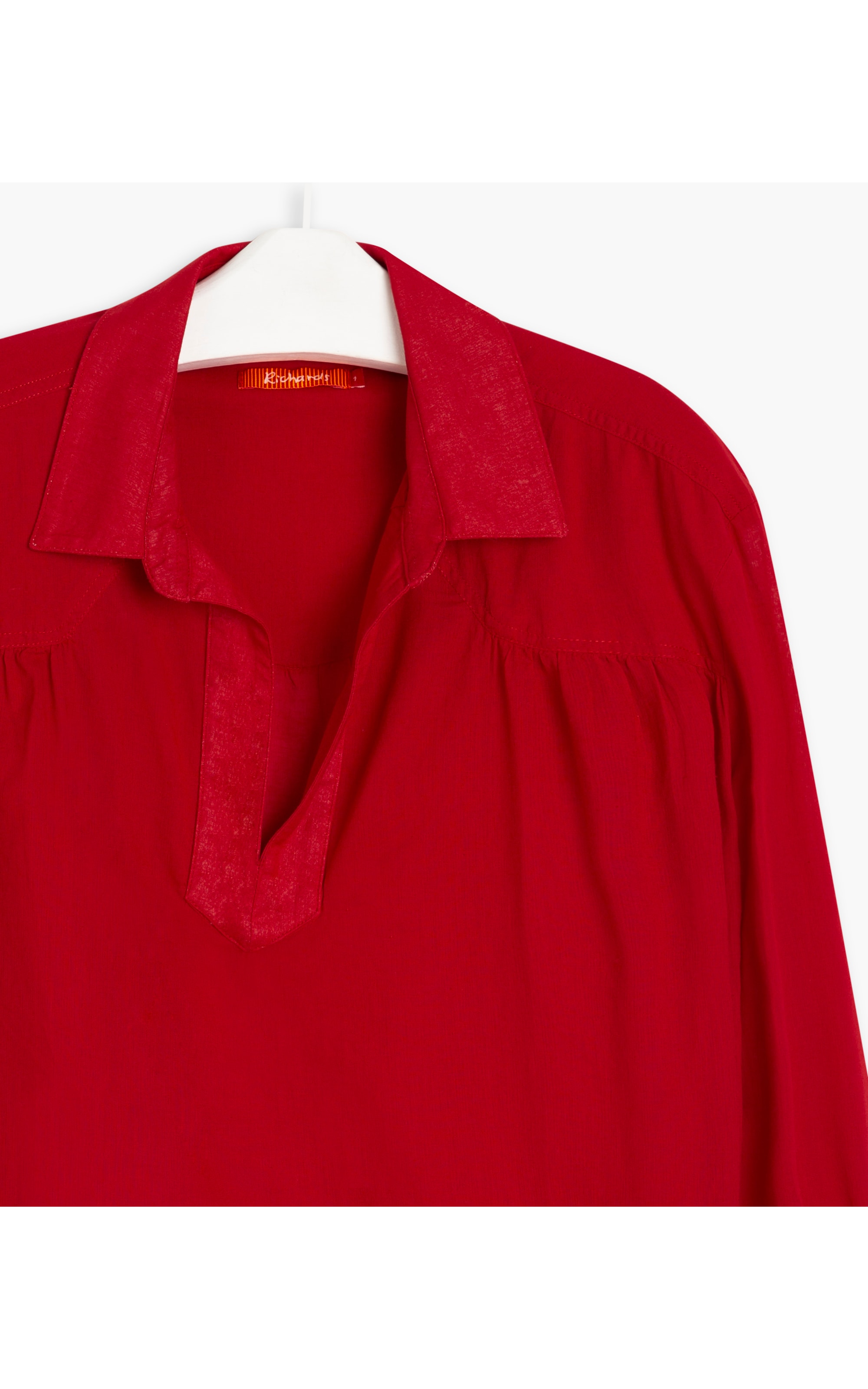  Blusa Irina Voil de Algodão Vermelho