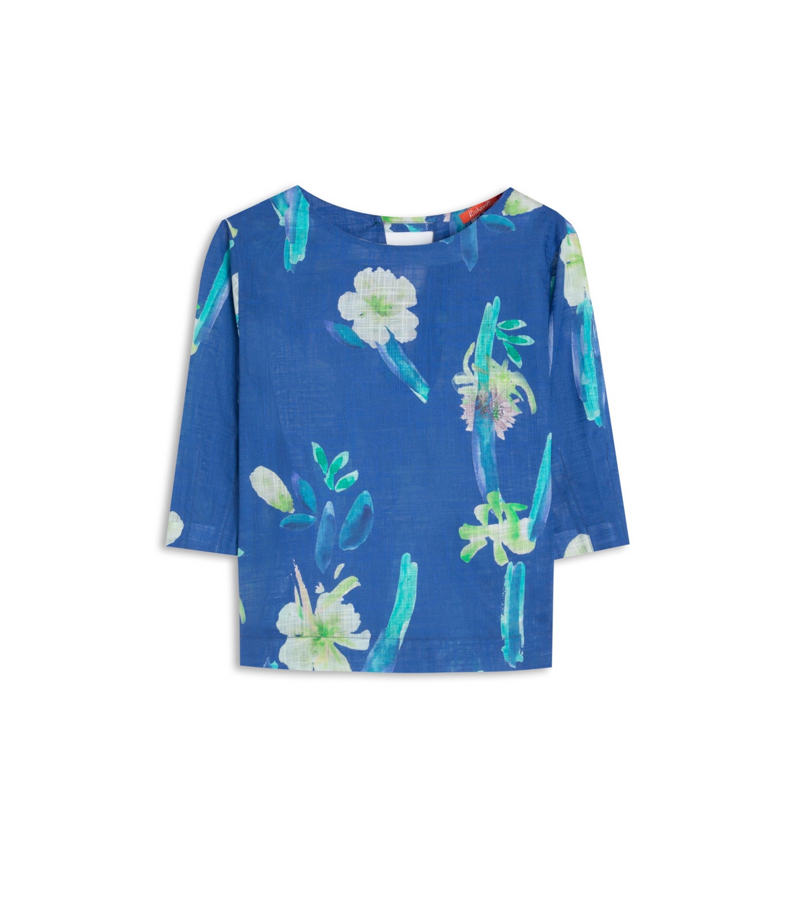 Blusa Isla Florish Algodao Azul Bic