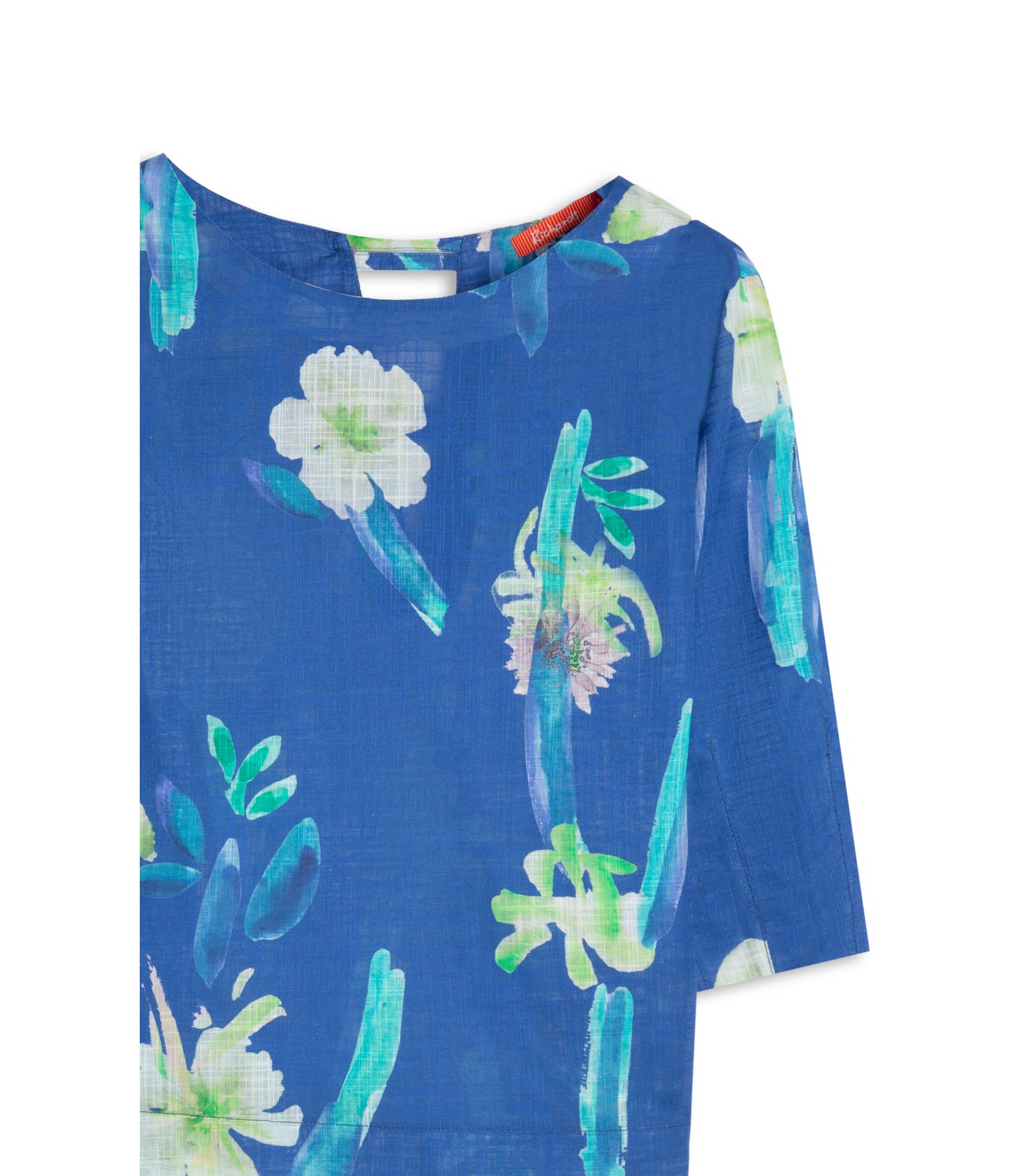 Blusa Isla Florish Algodao Azul Bic