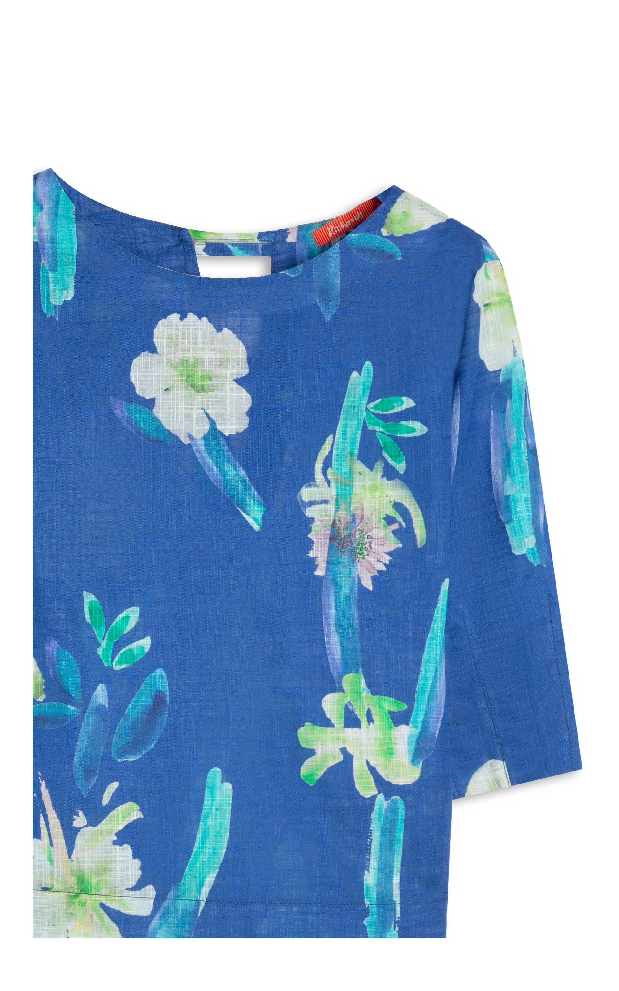 Blusa Isla Florish Algodao Azul Bic
