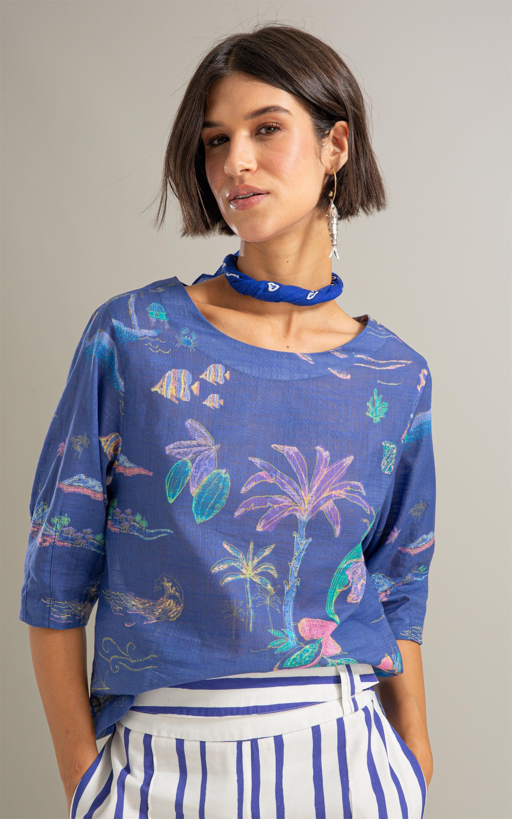 Blusa Isla Jangada Algodao Royal