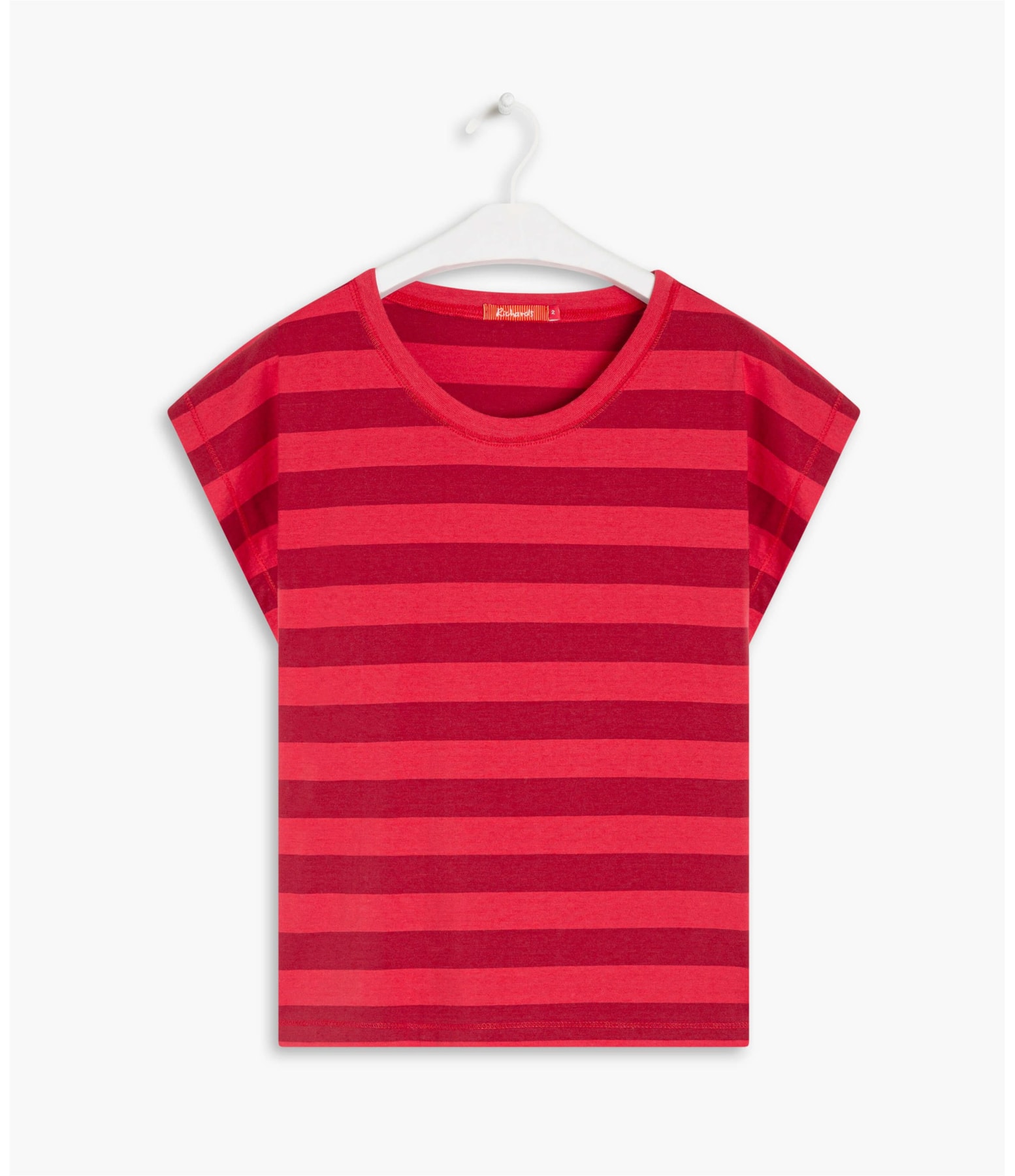 Blusa Jordana Listrada Algodão Cereja
