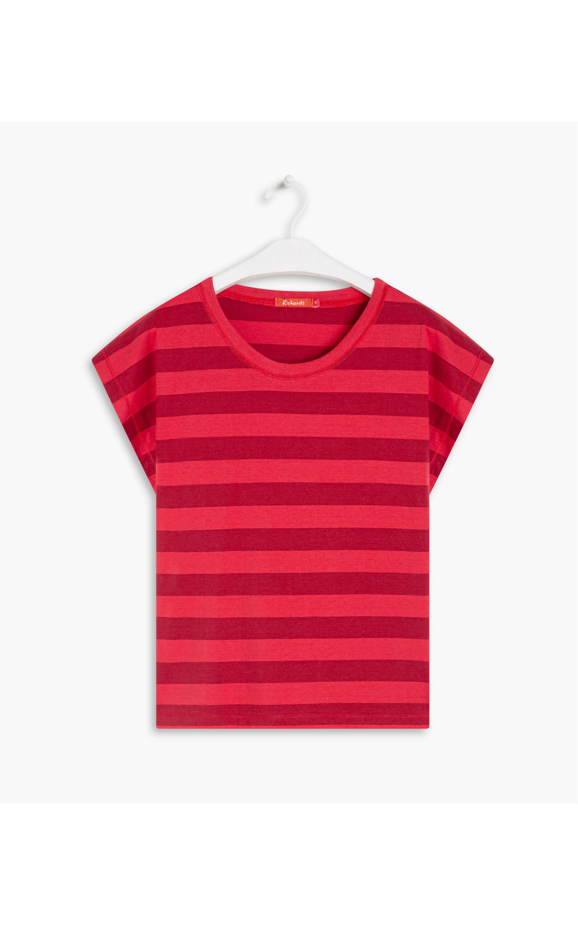 Blusa Jordana Listrada Algodão Cereja