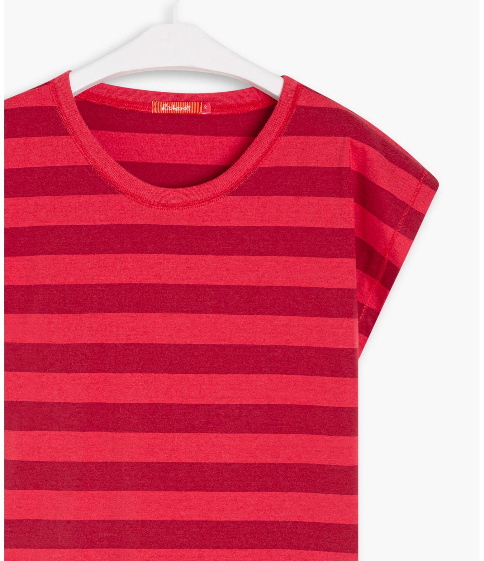 Blusa Jordana Listrada Algodão Cereja