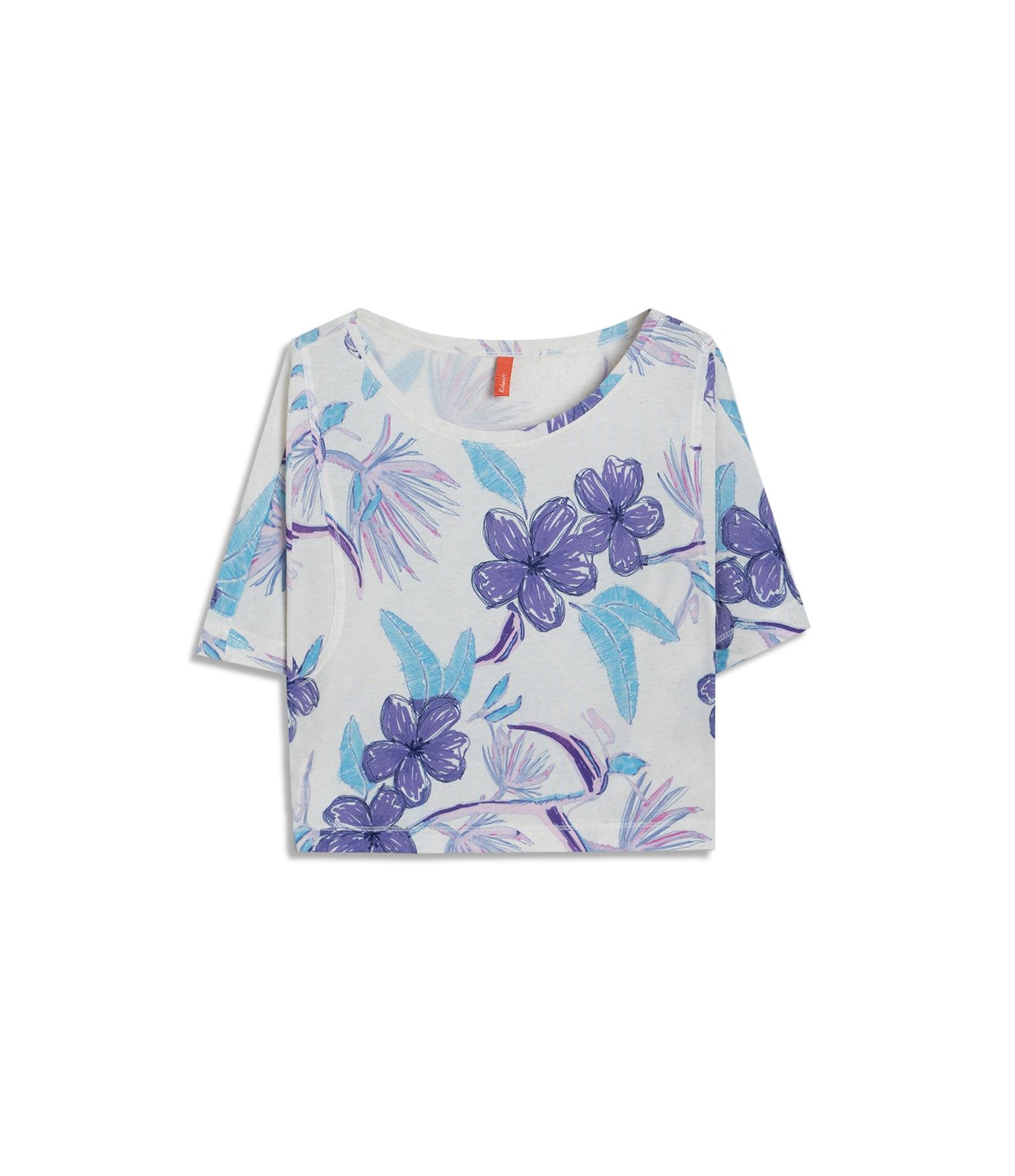 Blusa Julie Estampa Caete Lb Branco