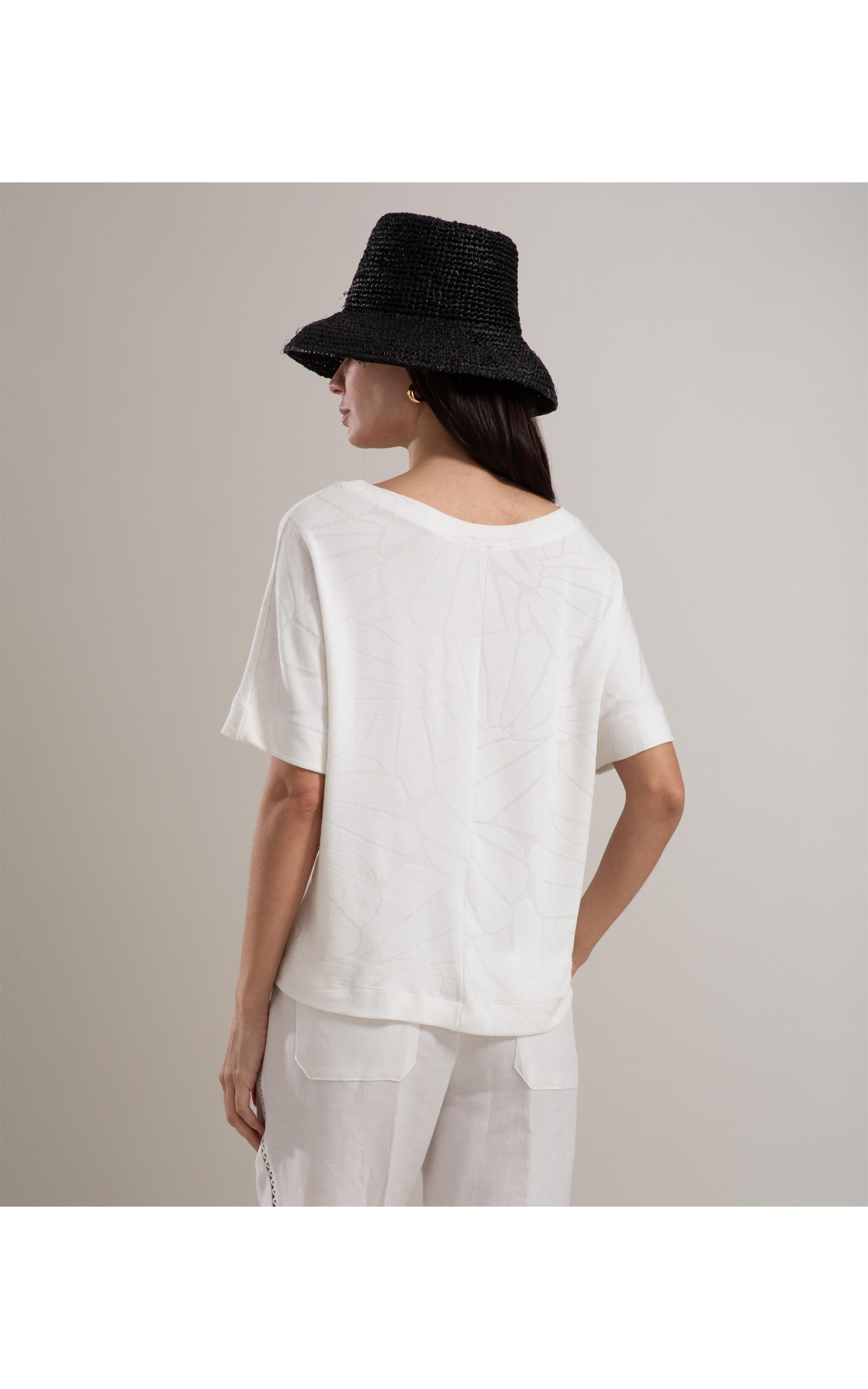 Blusa Julie Jacquard Off White